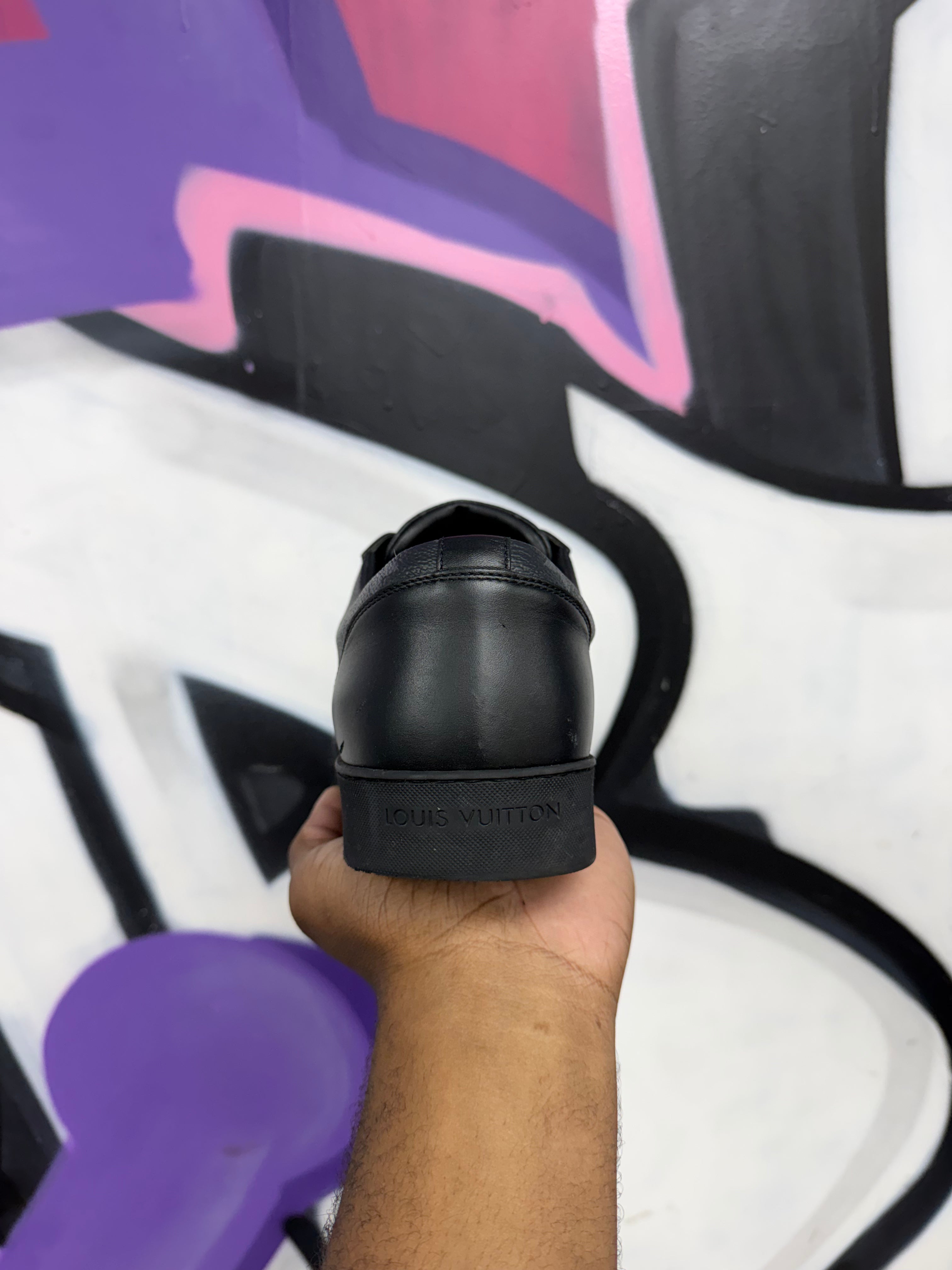 Louis Vuitton Black Match-Up Monogram Sneakers