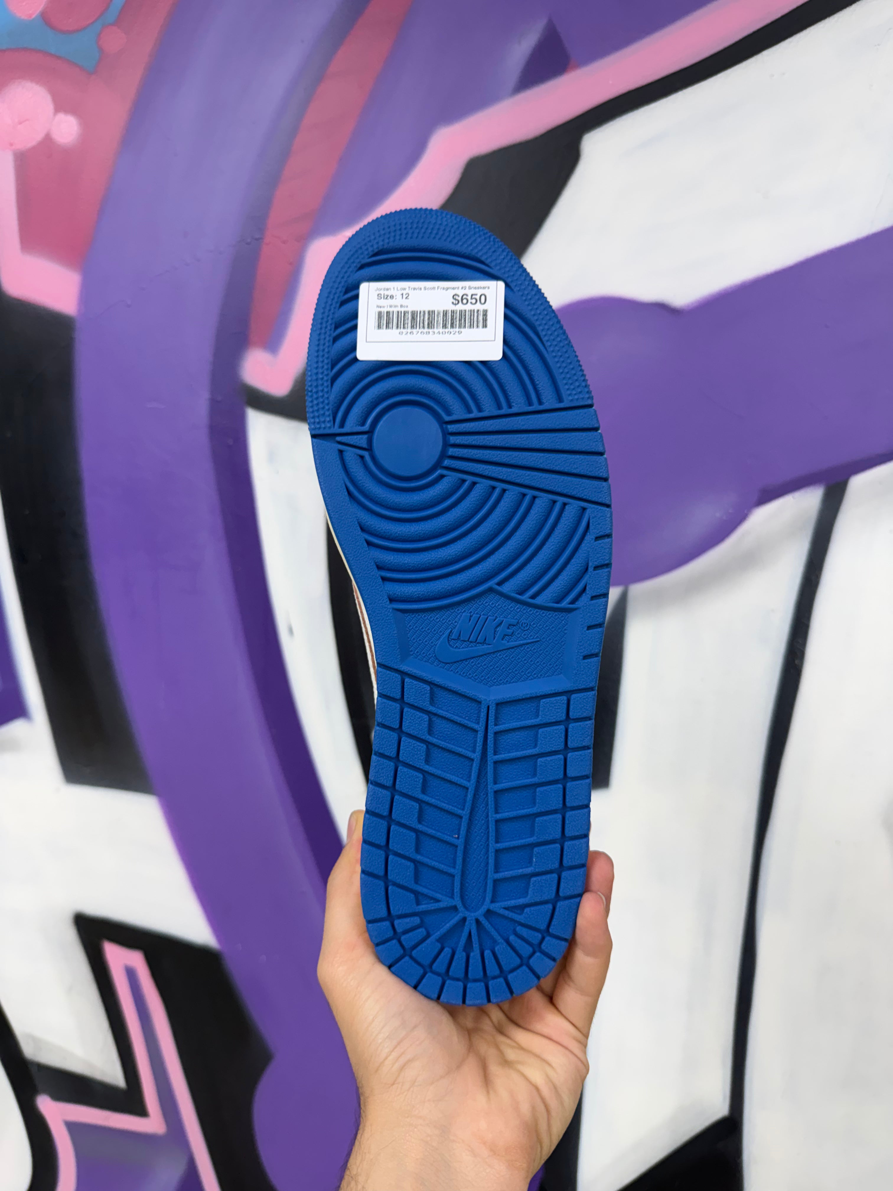 Jordan 1 Low Travis Scott Fragment #2 Sneakers
