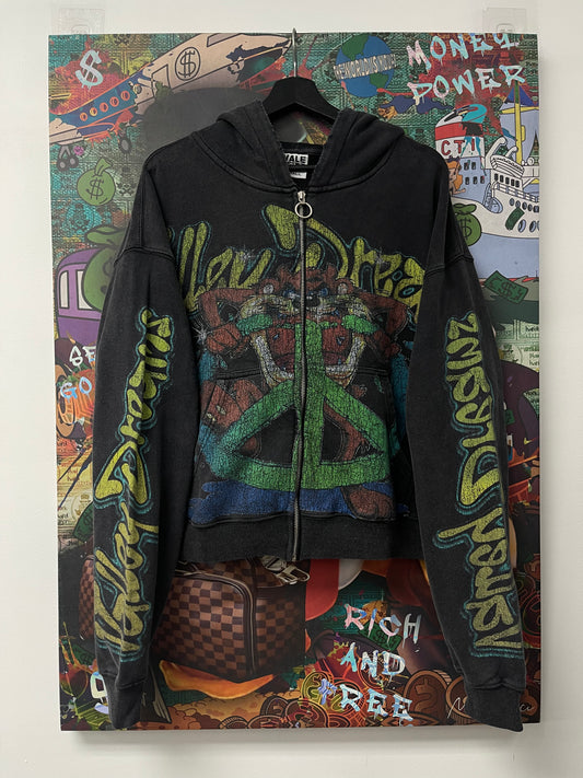 Vale Taz Tasmanian Devil Zip Up  New With Tags
