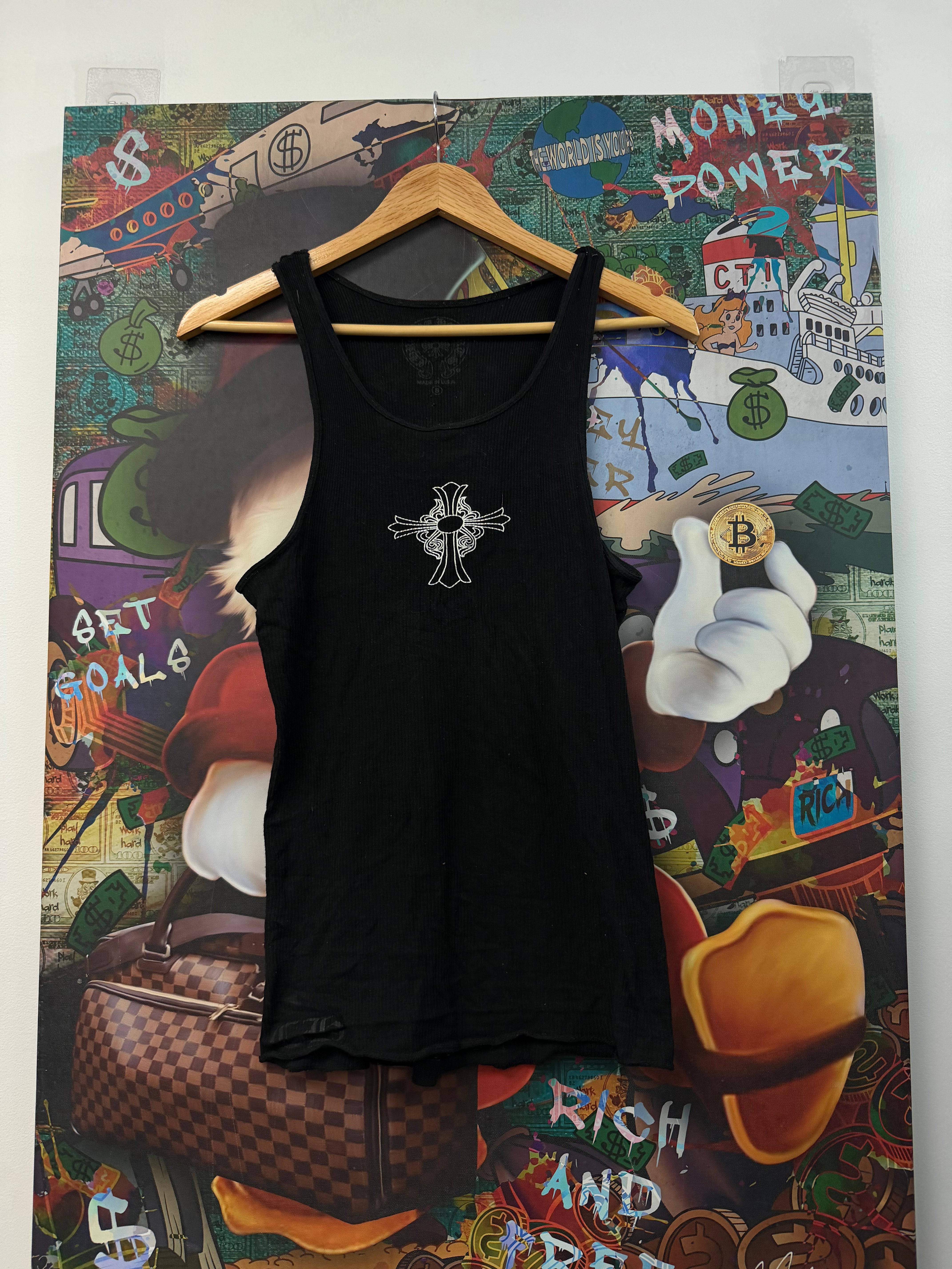 Chrome Hearts Cross Black Tank Top