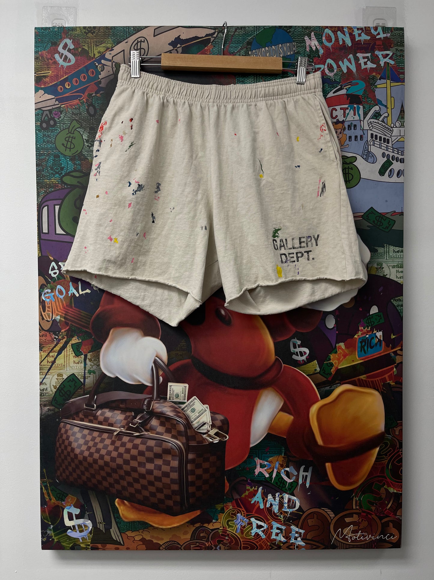 Gallery Dept Paint Splatter Shorts Used