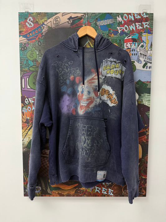 MMY Graffiti Hoodie Purple Used 48 (Medium)