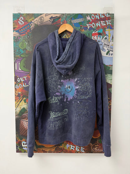 MMY Graffiti Hoodie Purple Used 48 (Medium)