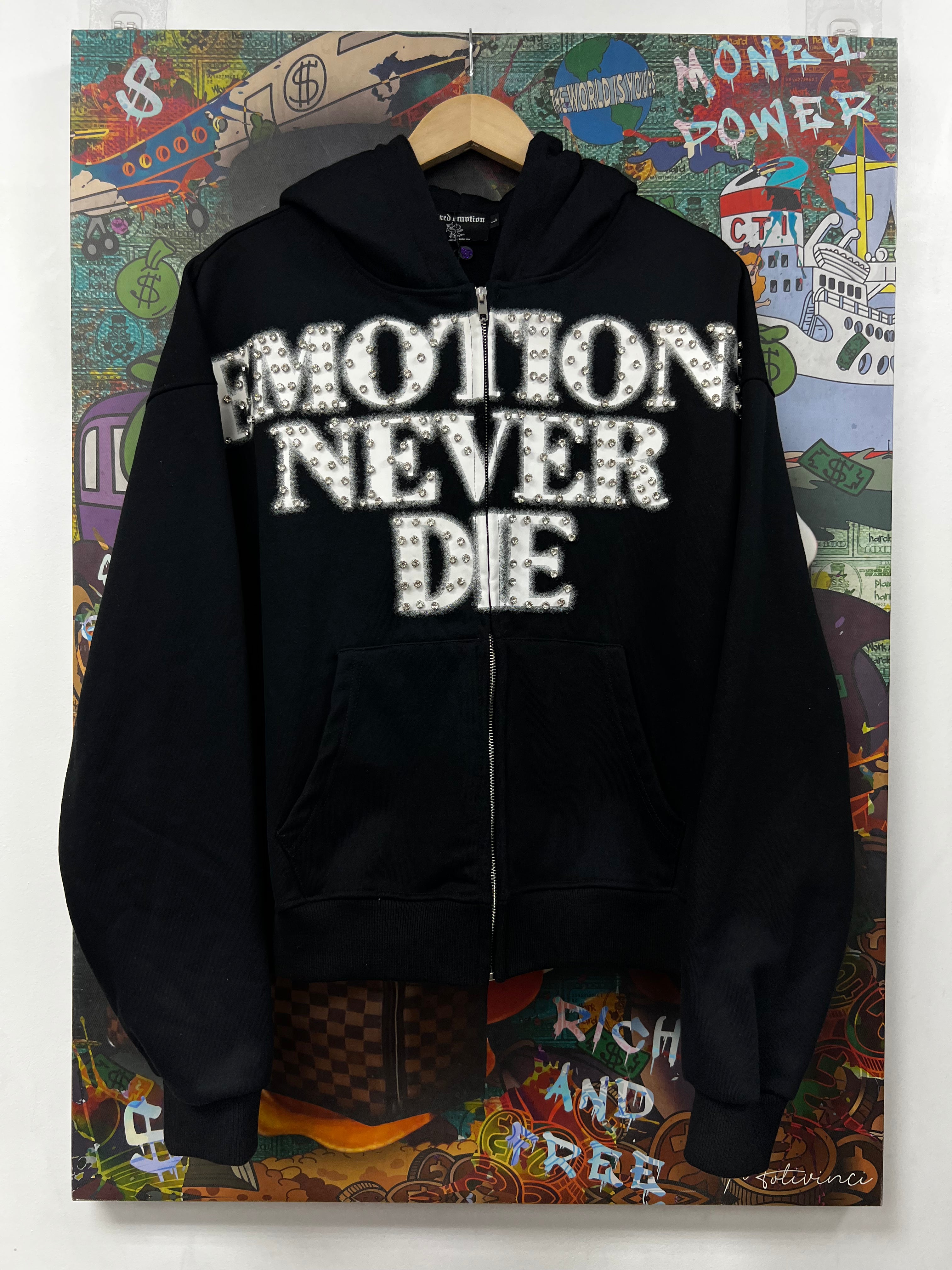 Mixed Emotions Black White END Zip Up