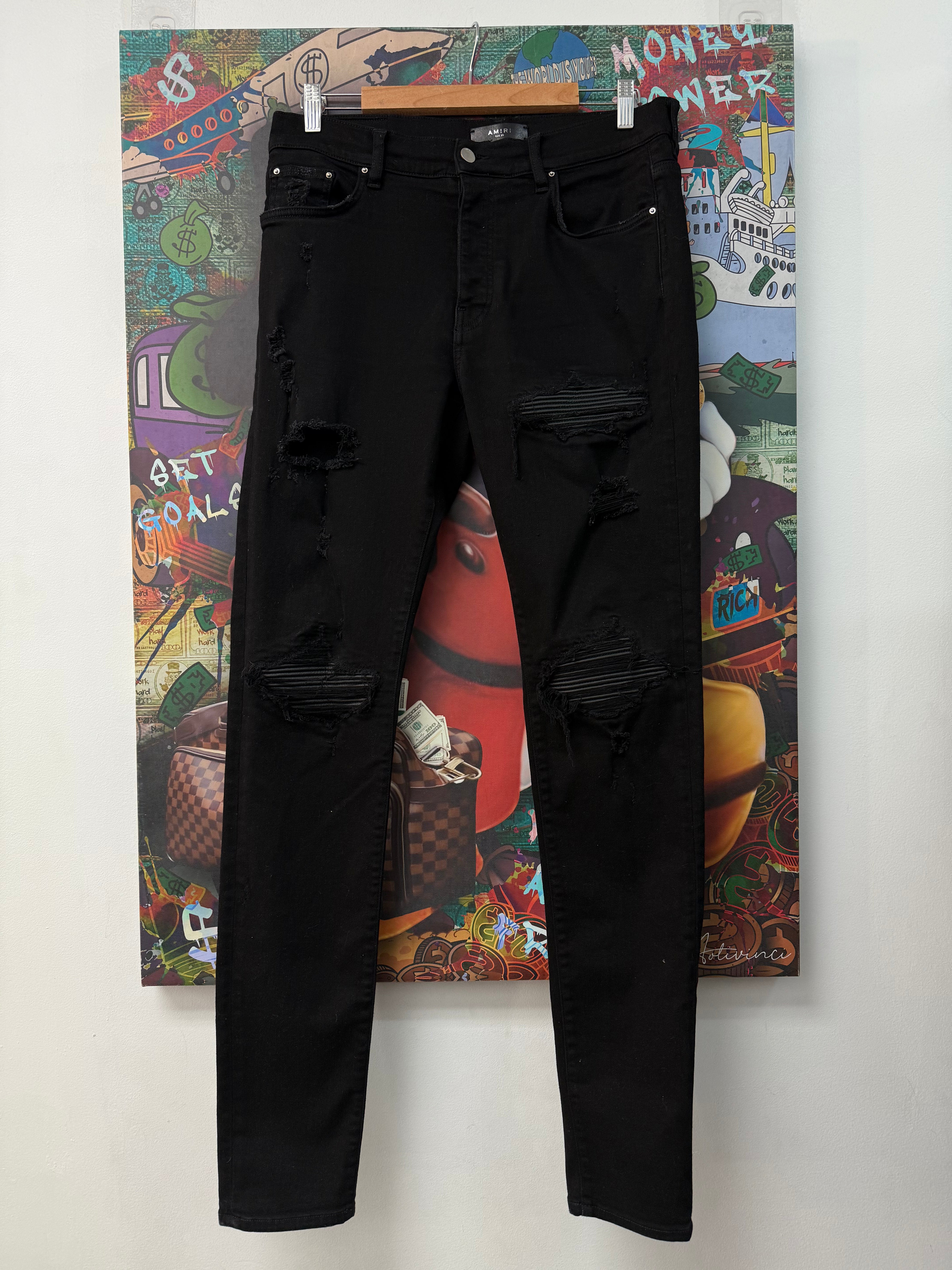 Amiri Mx1 Black Black Jeans