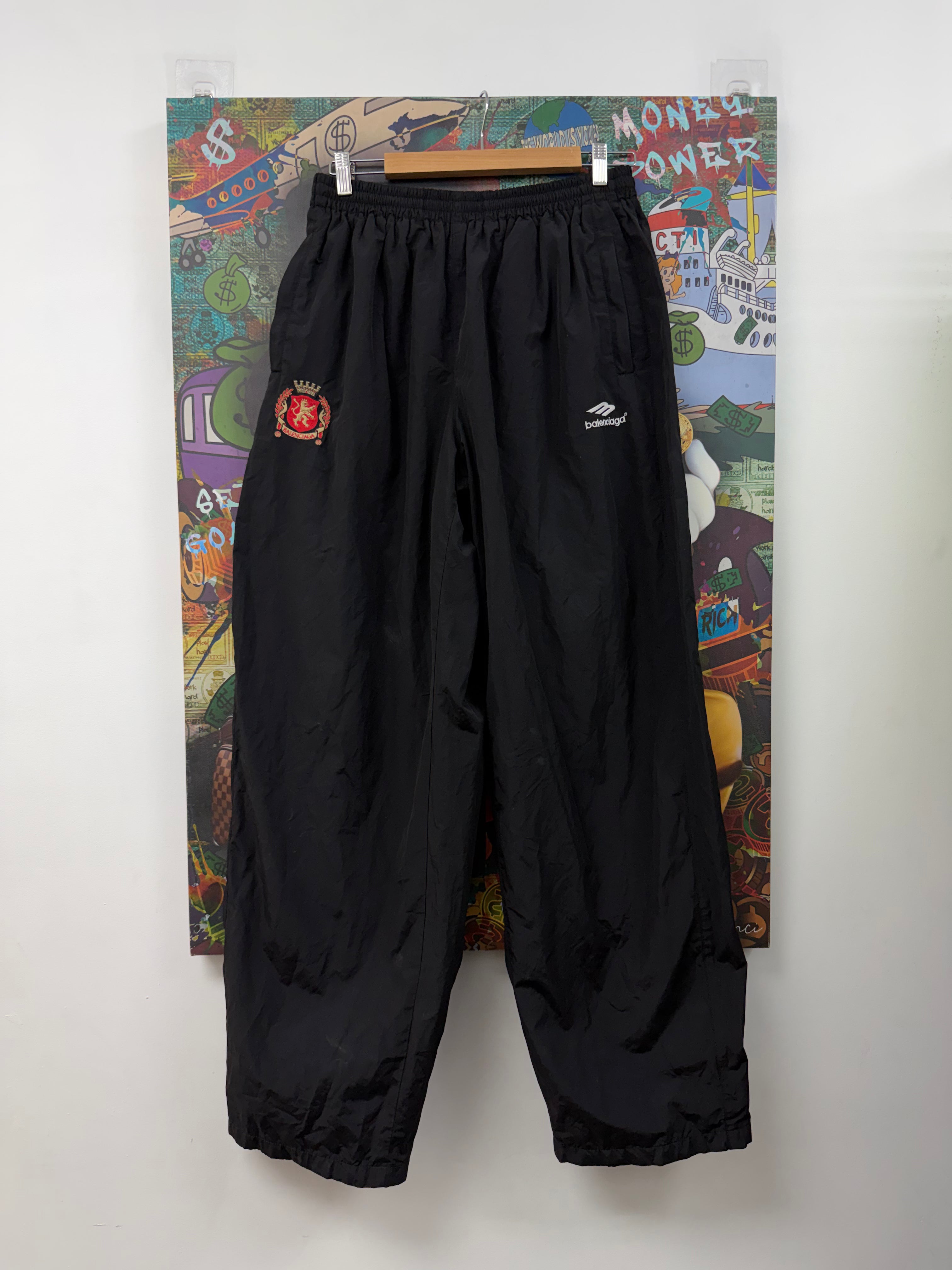 Balenciaga Black Red King Logo (48) Track Pants