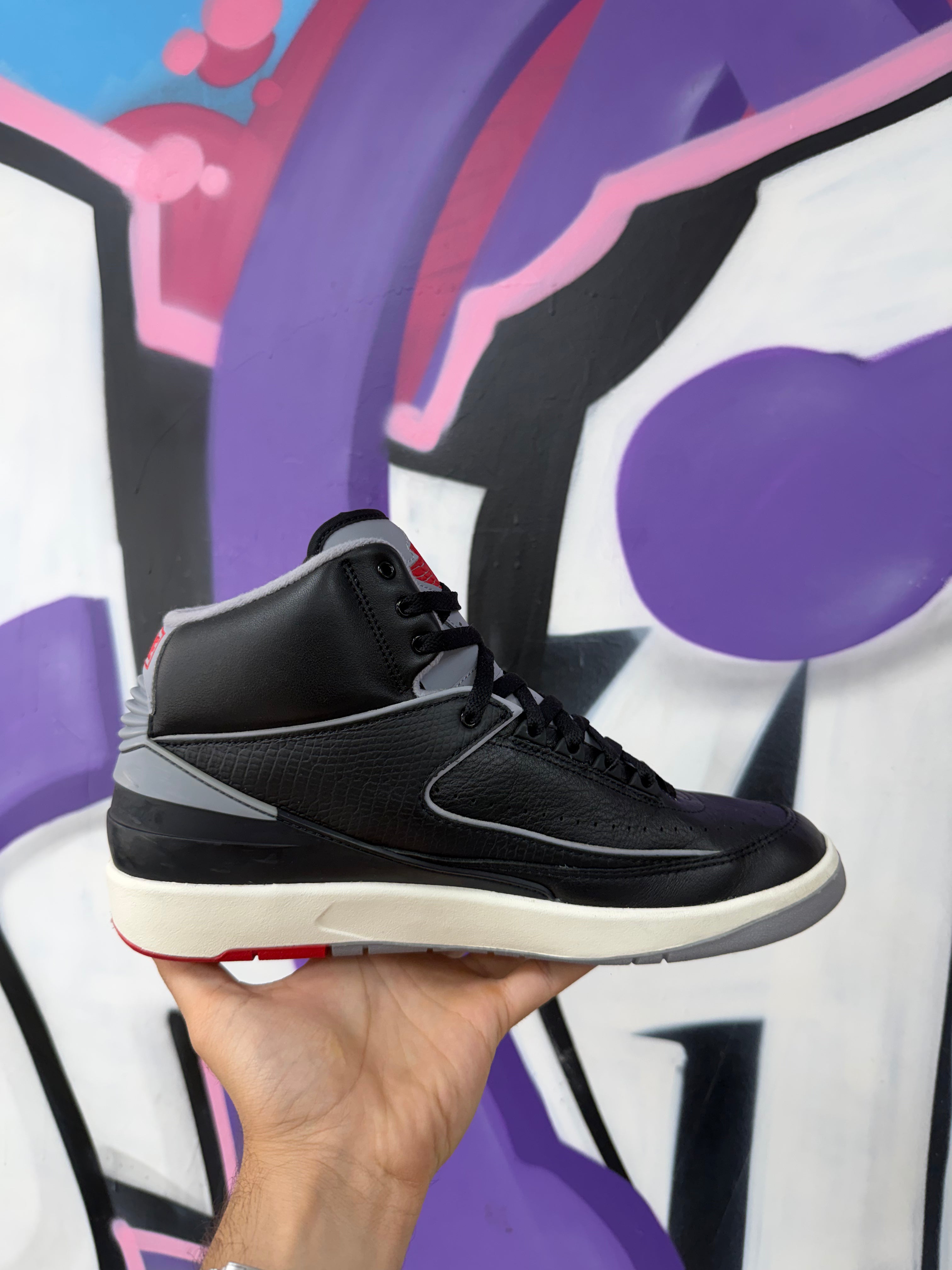 Jordan 2 Black Cement Sneakers
