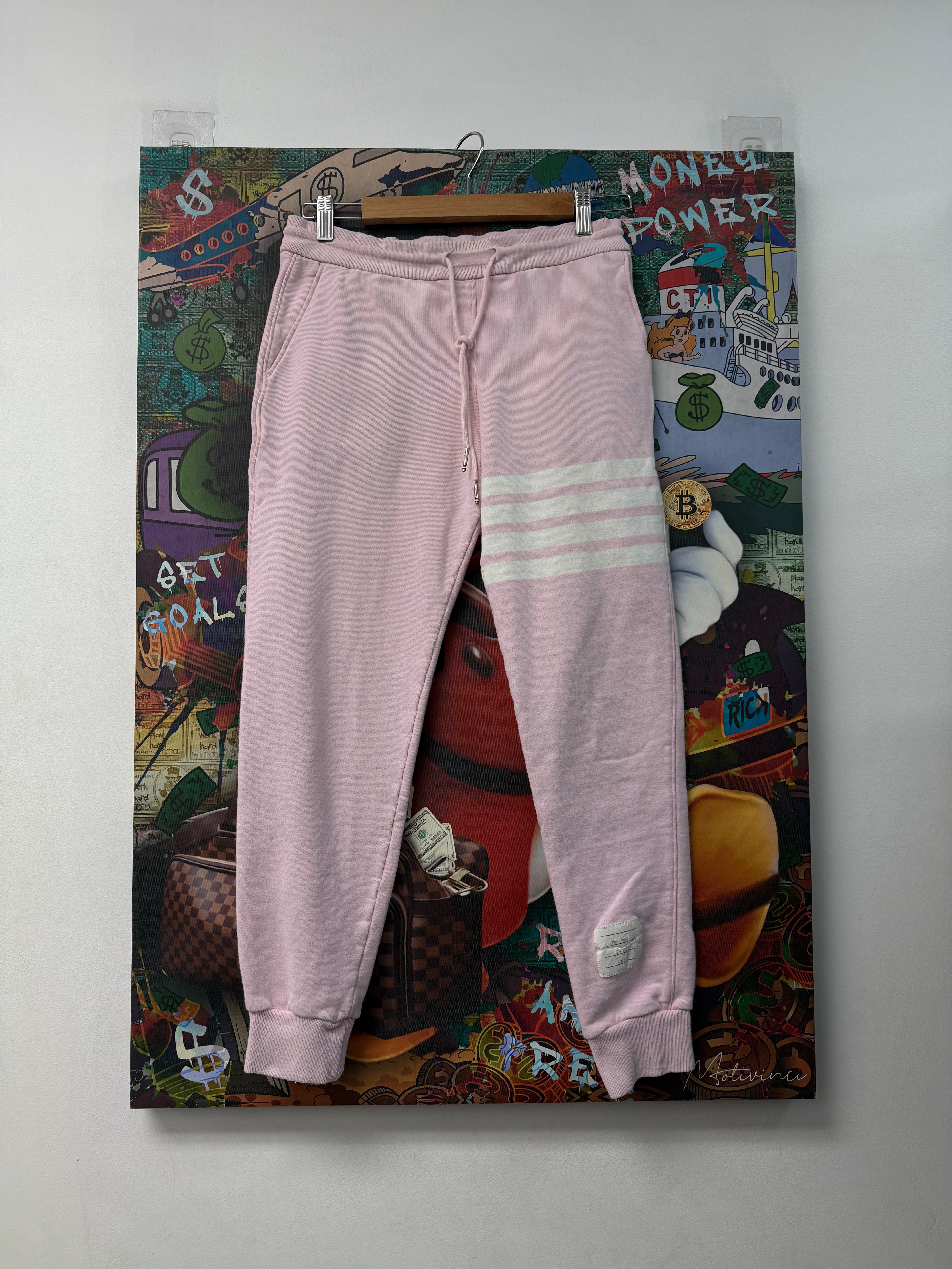 Thom Browne Pink White 4 Bar (0) Sweats