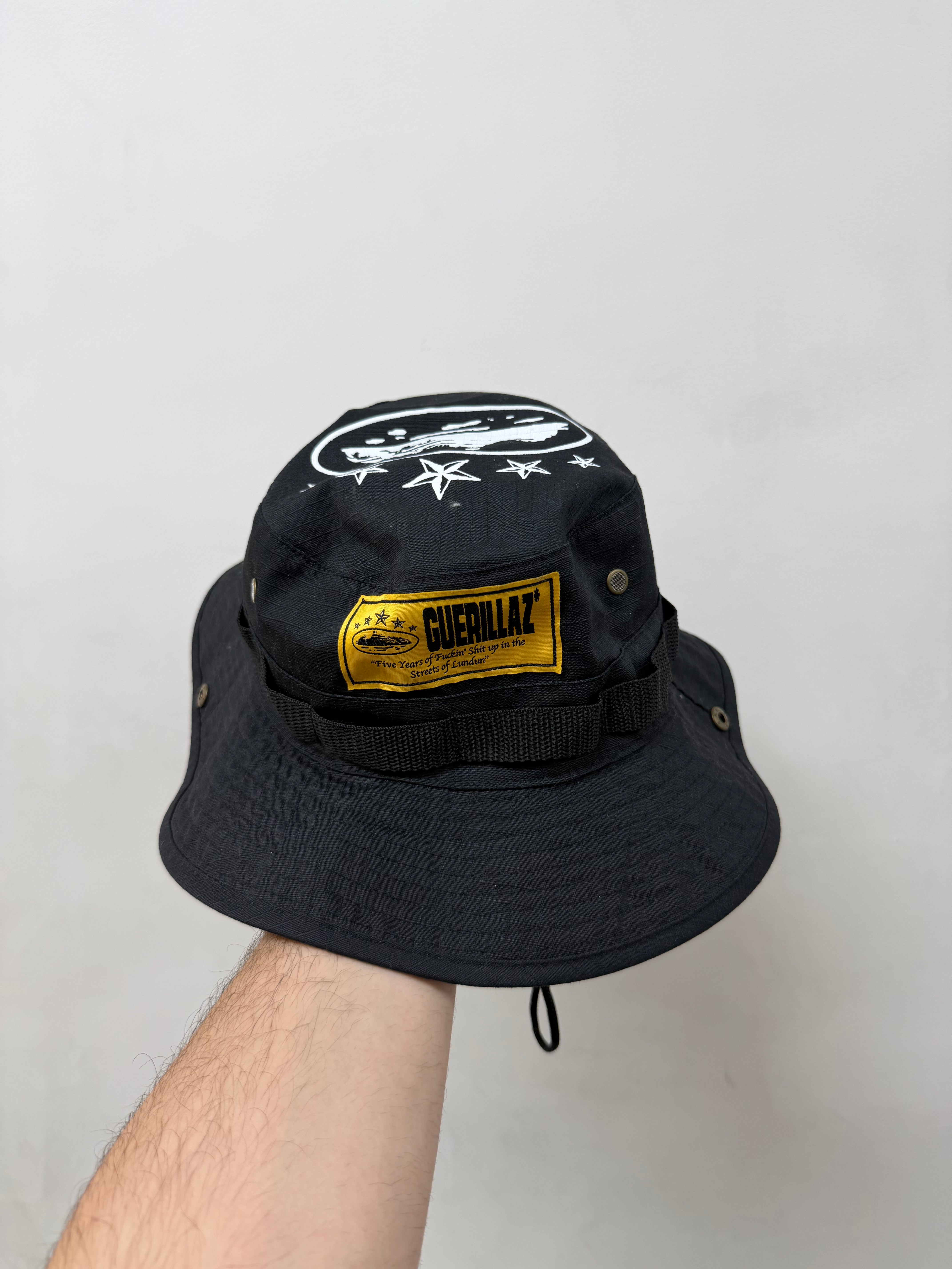 Corteiz Black White Bucket Hat