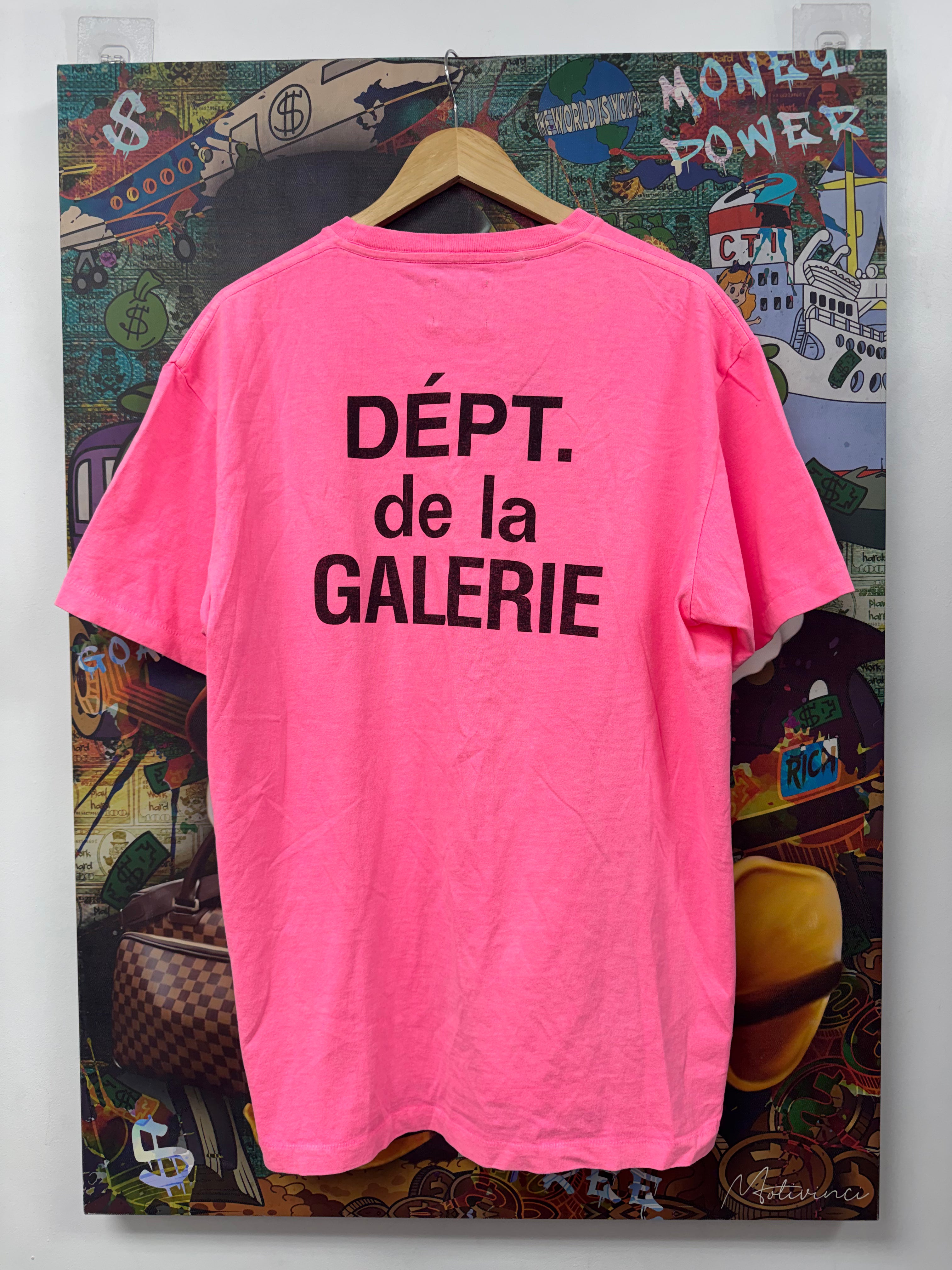 Gallery Dept. Hot Pink Black Souvenir Tee