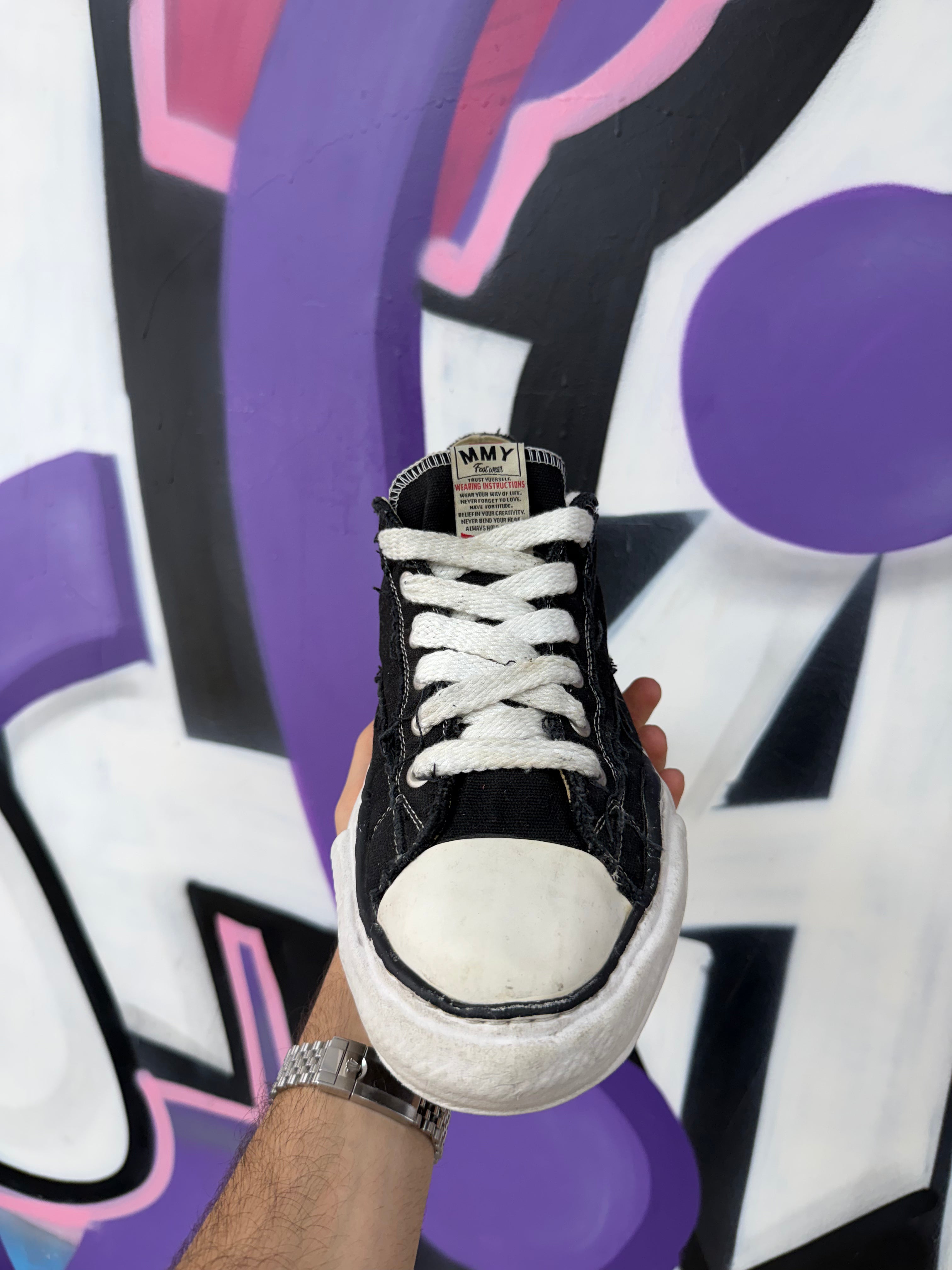 MMY Black White Peterson Sneakers