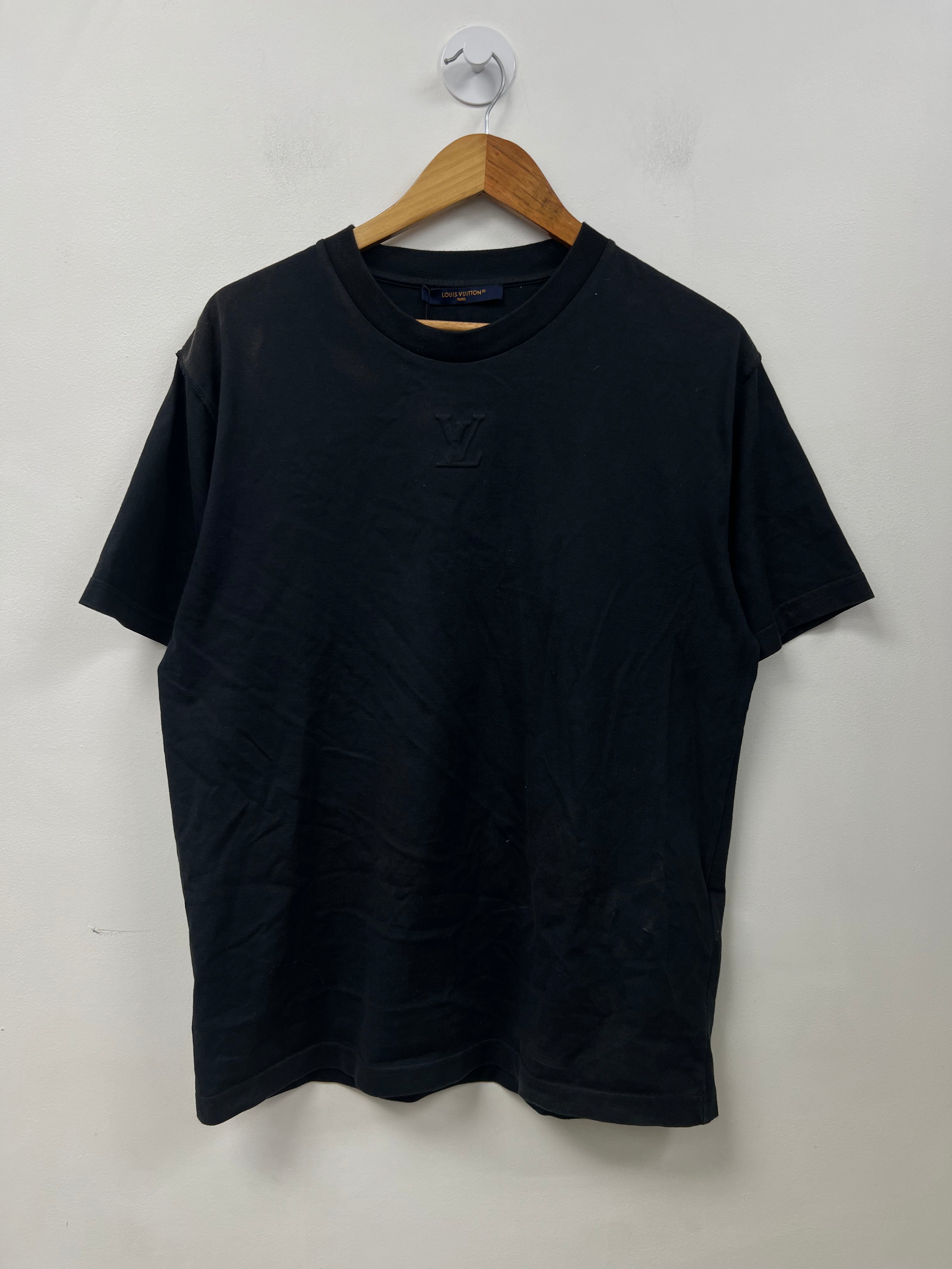 Louis Vuitton Black Embossed Logo (CONDITIONAL) Tee