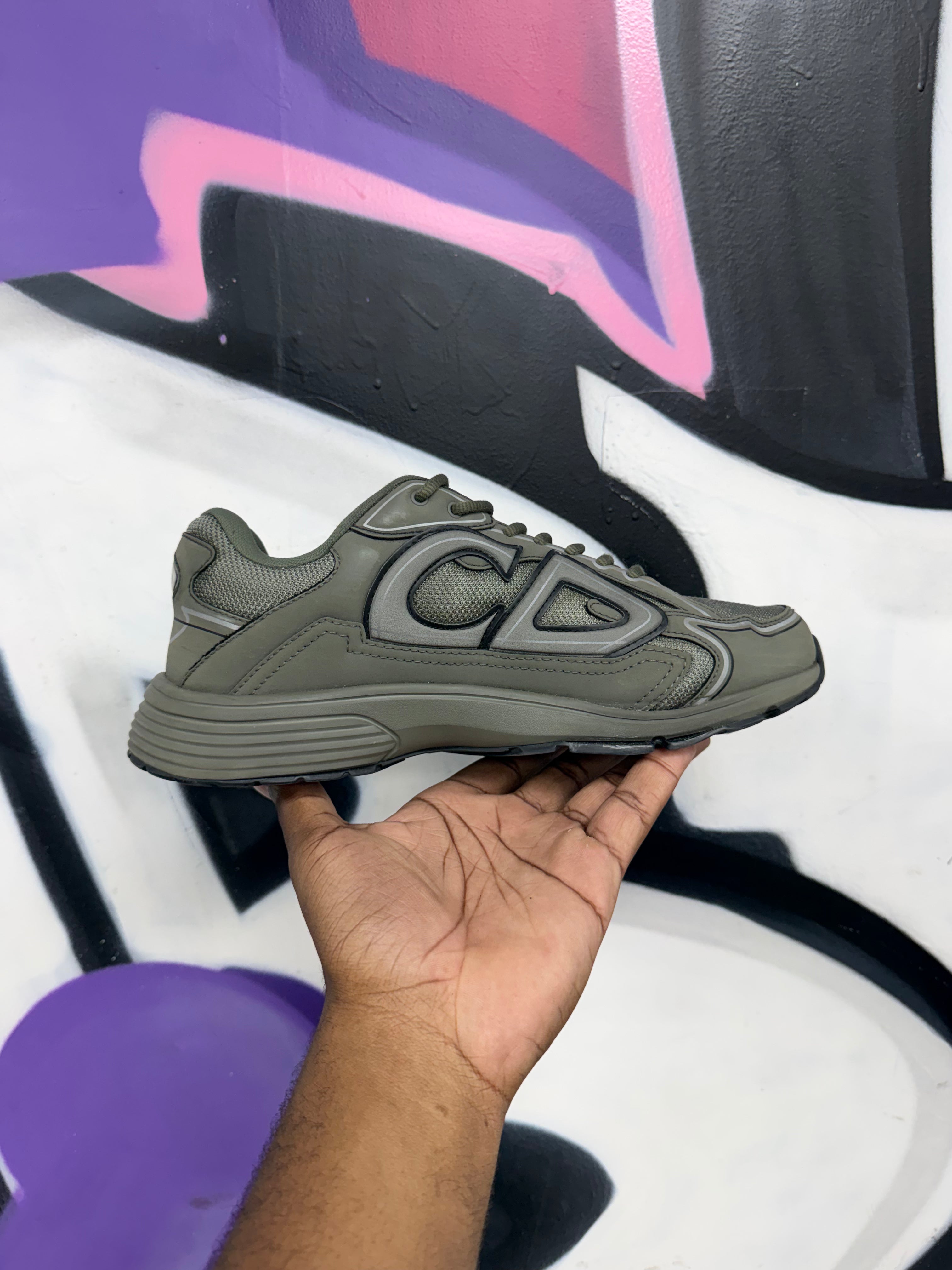 Dior B30 Green Olive Sneakers