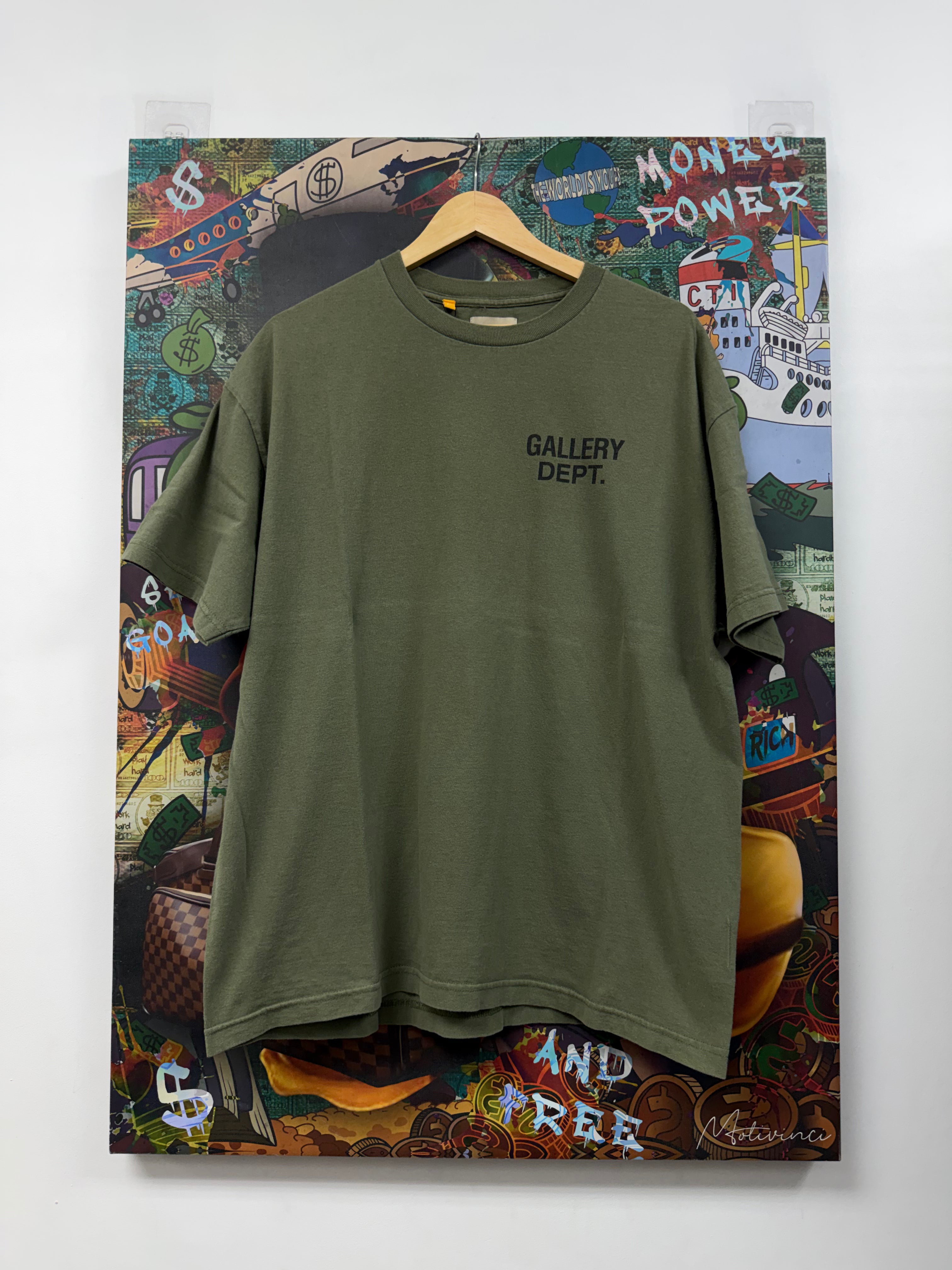 Gallery Dept Olive Black Souvenir Tee