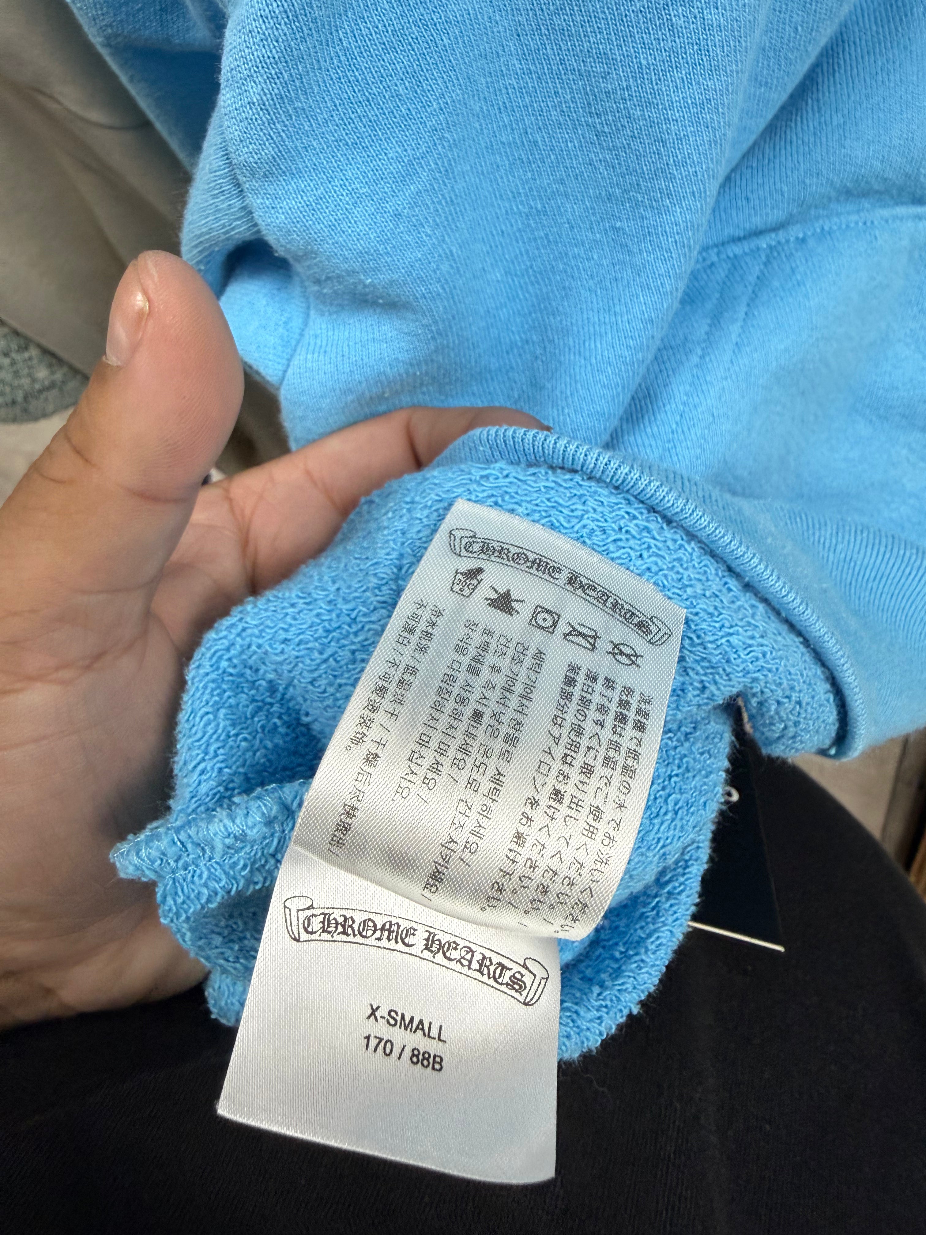 Chrome Hearts Matty Boy Brand New Baby Blue Hoodie