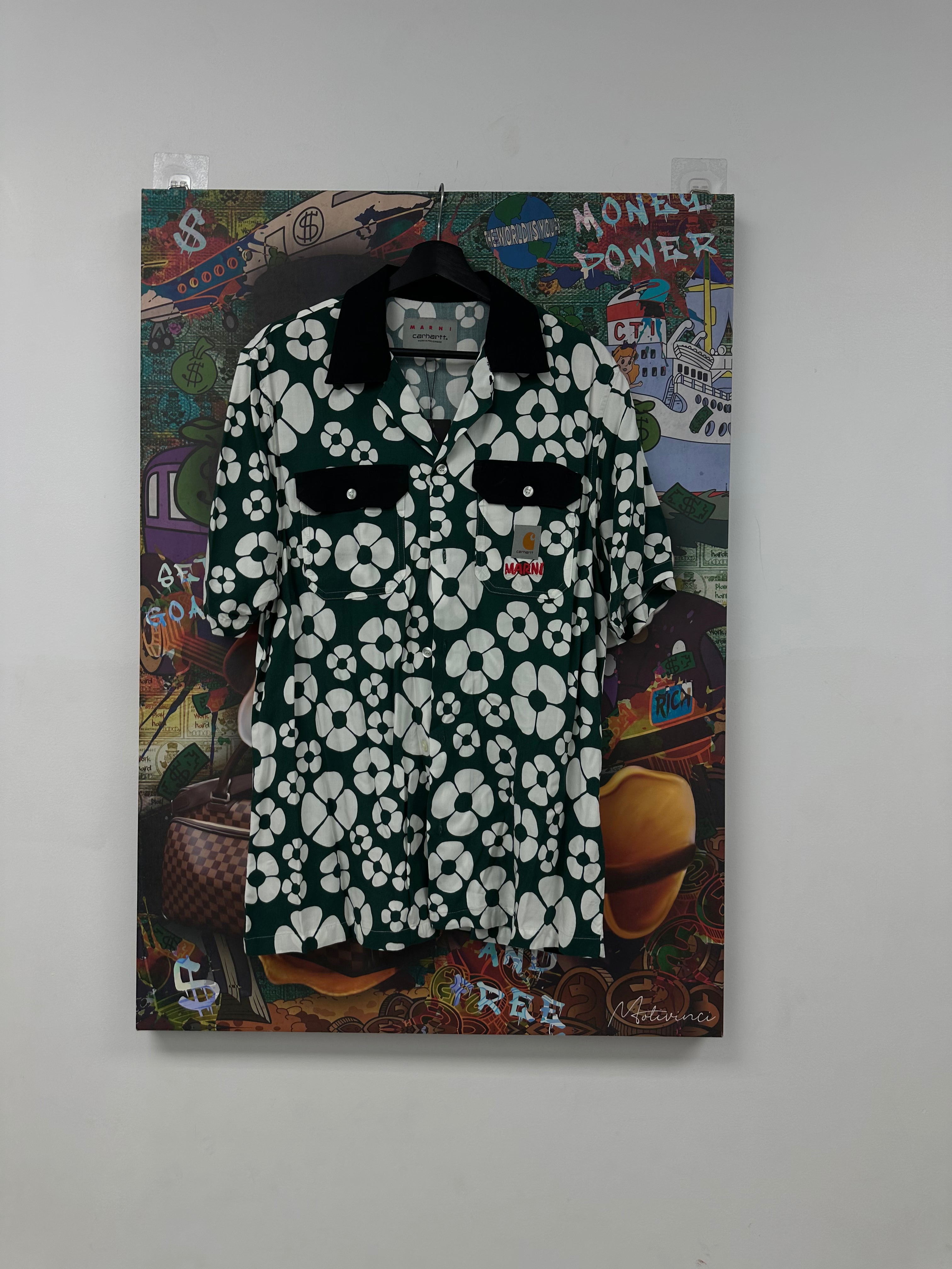 Marni x Carhartt Button Up Green Used Small