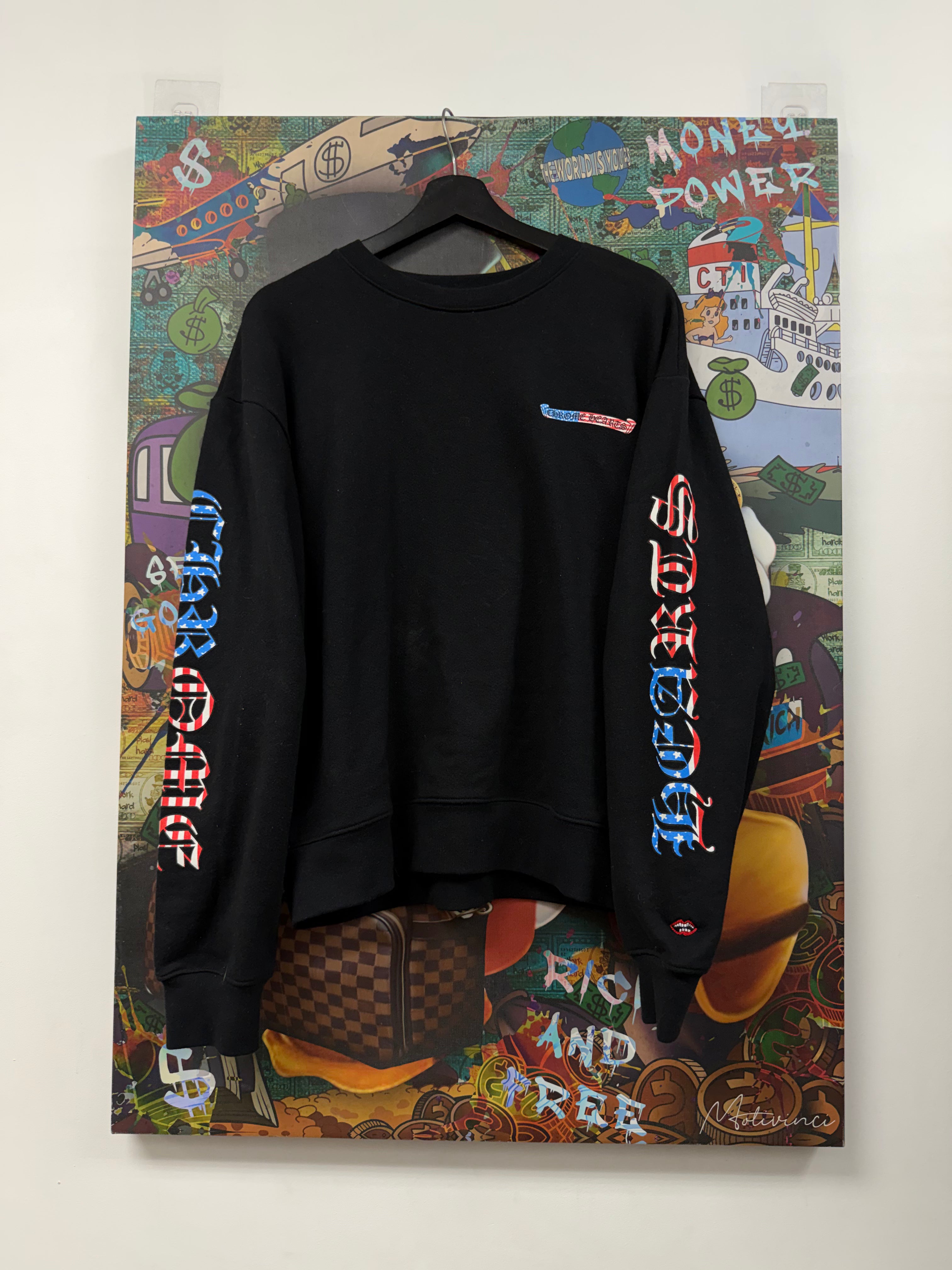 Chrome Hearts Matty Boy Black USA Crewneck