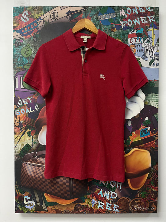 Burberry Red Polo Used
