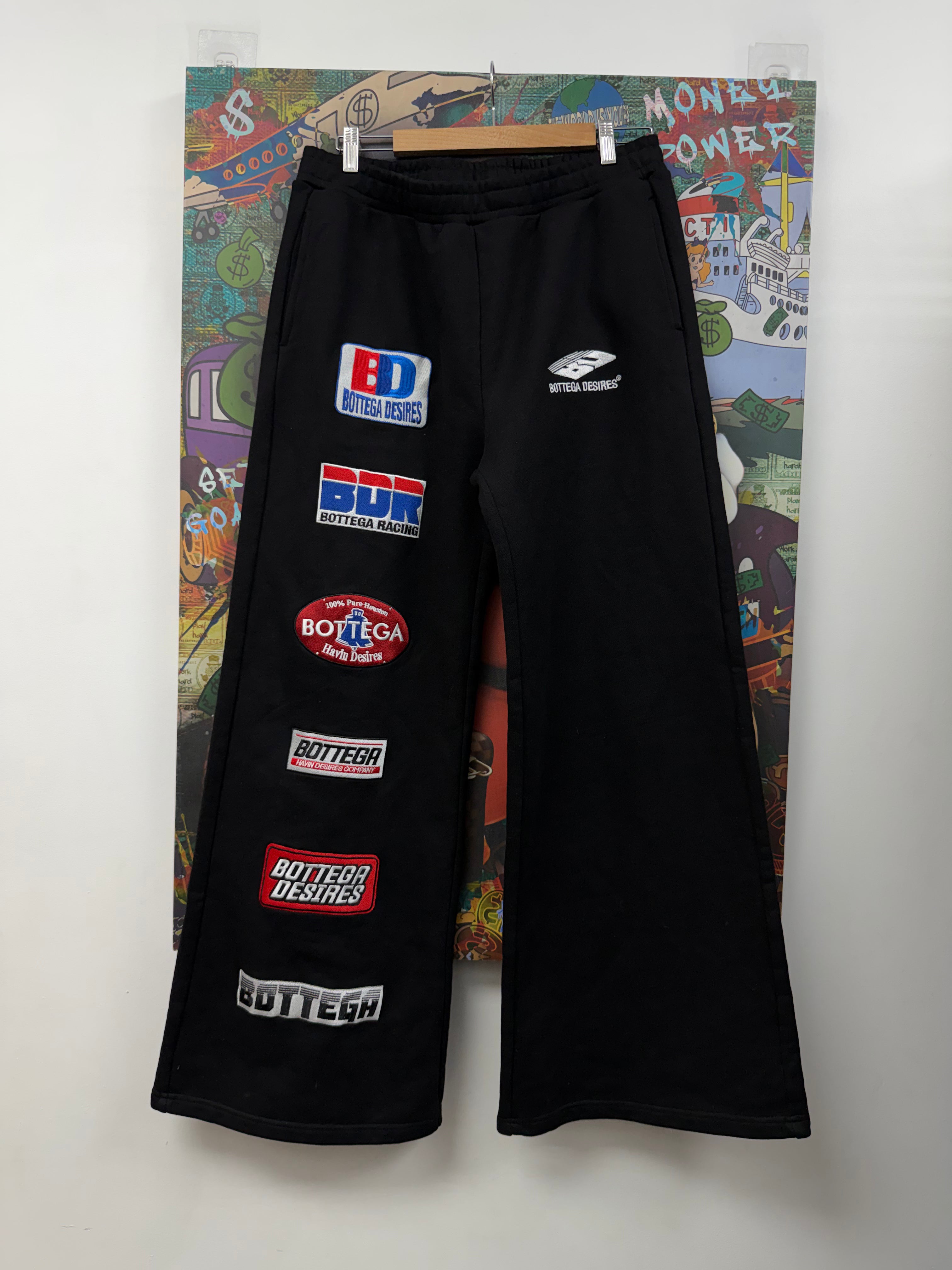 Bottega Desires Black Patches Sweats