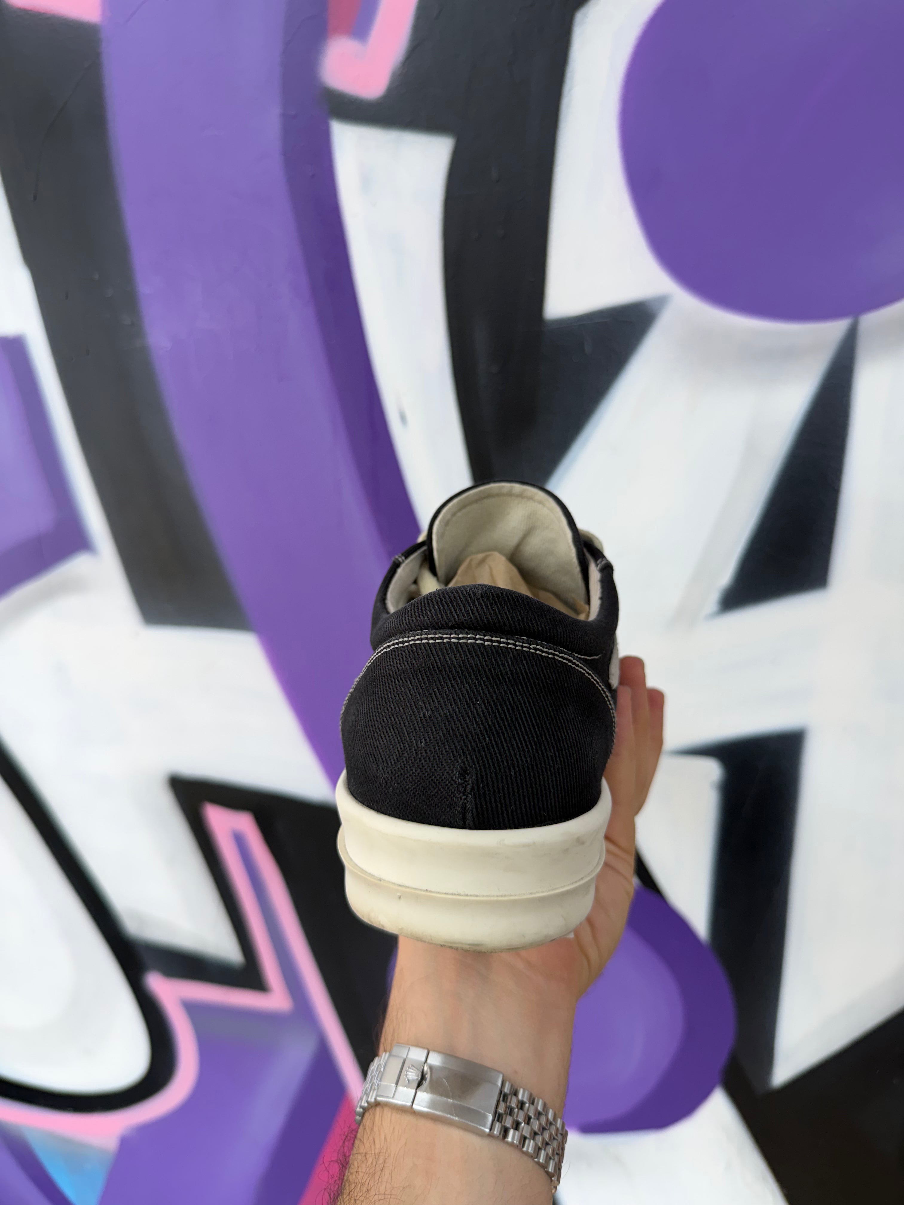 Rick Owens Vintage Low Black Sneakers