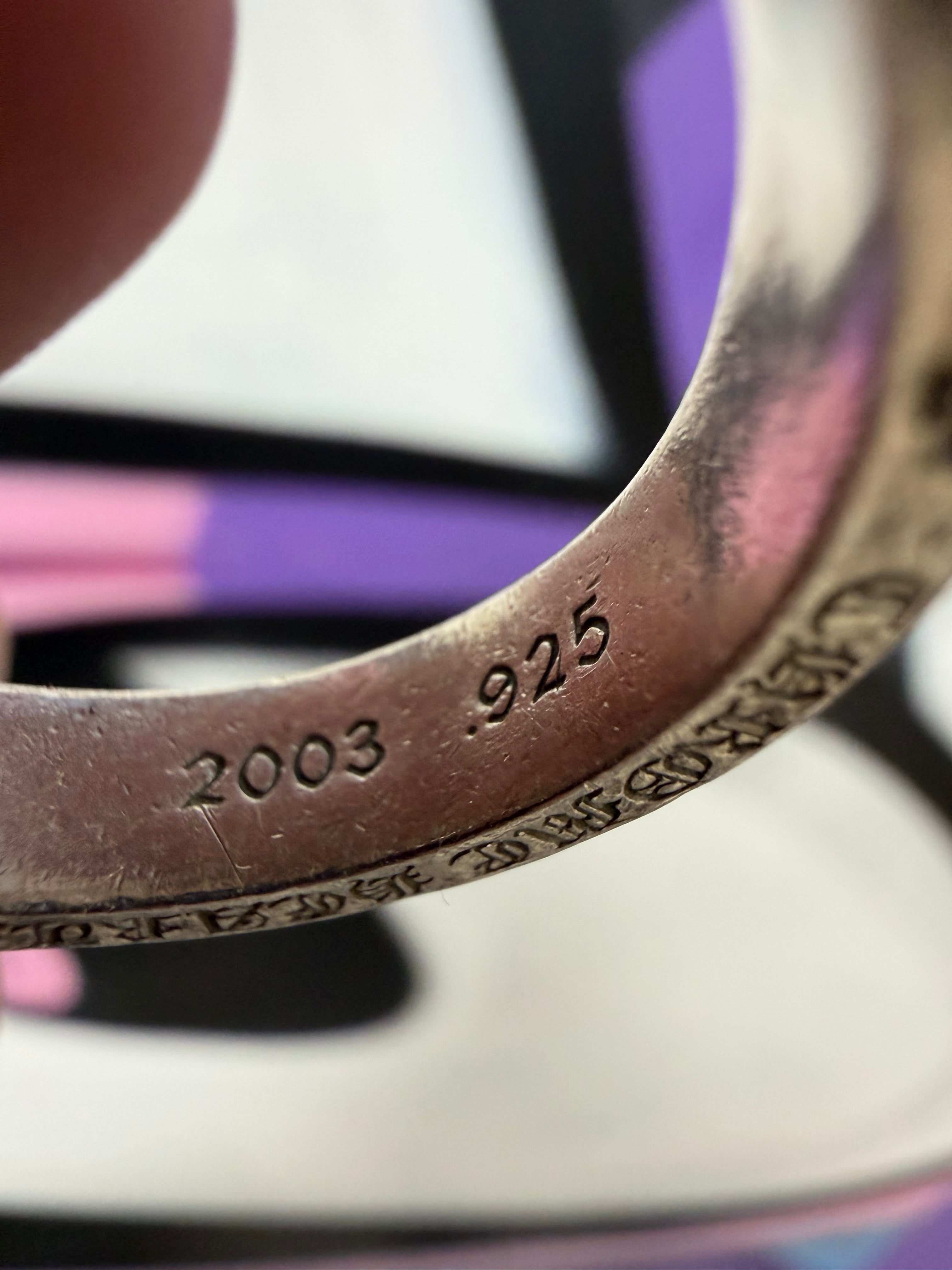 Chrome Hearts Silver F*ck You Ring
