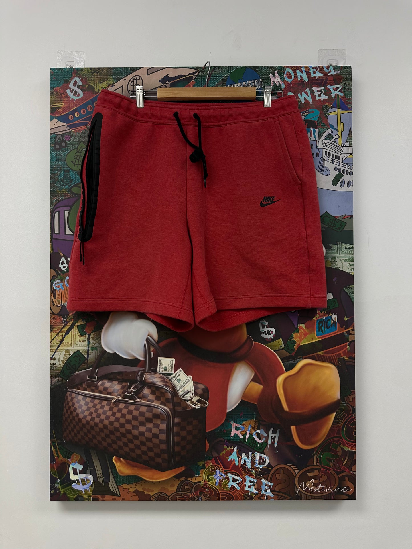 Nike Tech Shorts Red Used XL