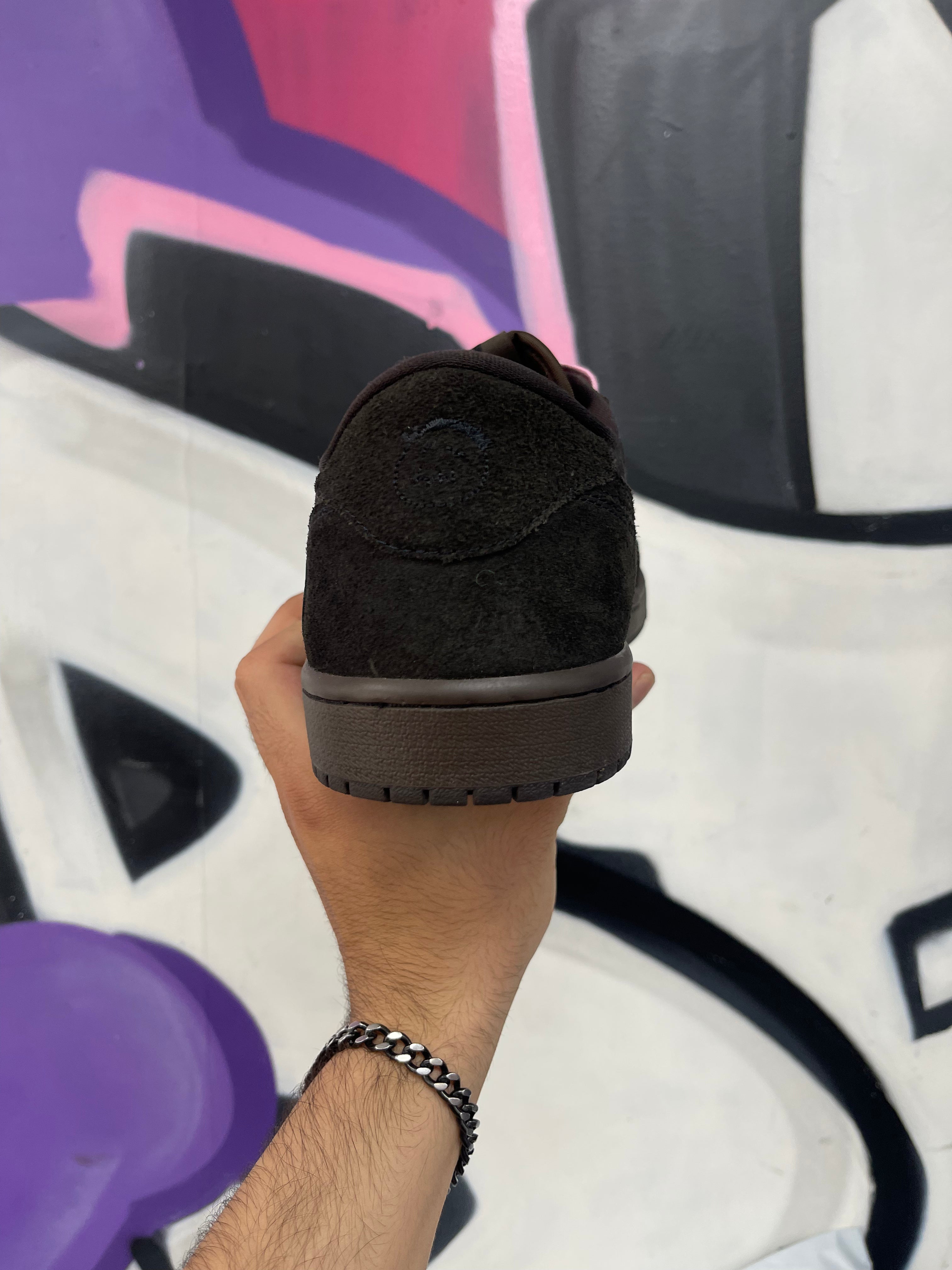 Jordan 1 Low TS Brown Velvet Sneakers