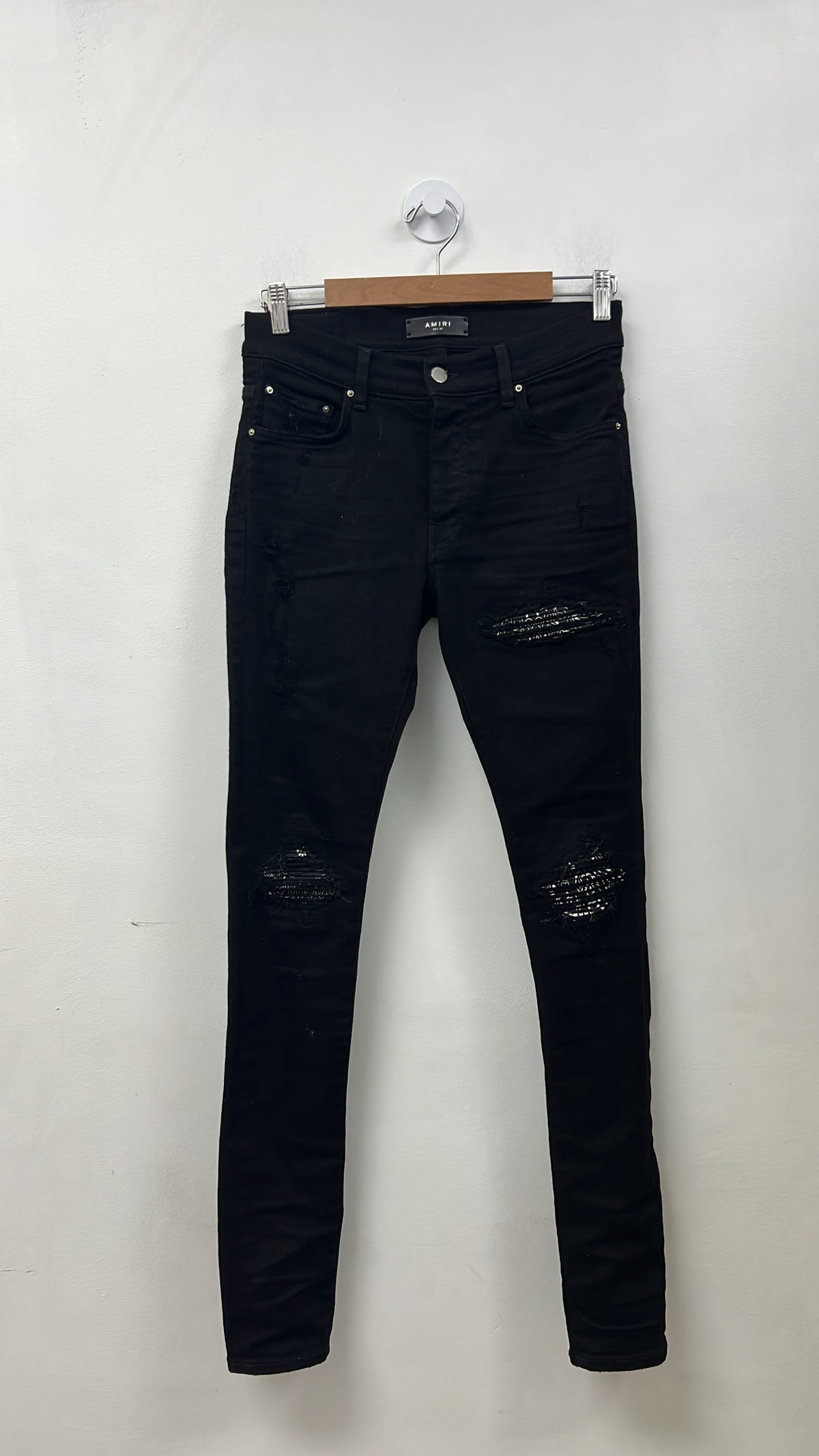 Amiri Mx1 Black Bandana Paisley Jeans