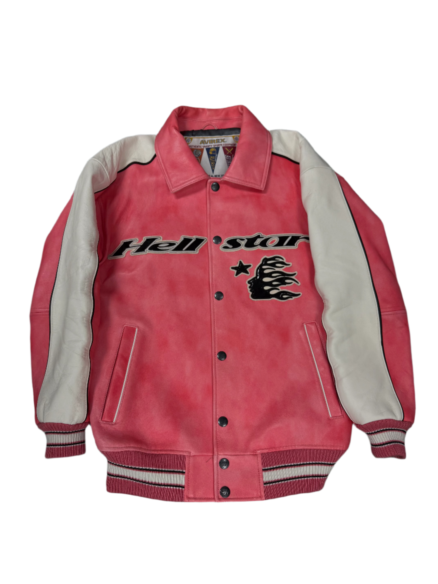 Hellstar Avirex Pink Varsity Jacket