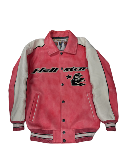 Hellstar Avirex Pink Varsity Jacket