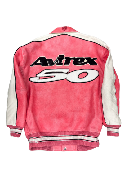 Hellstar Avirex Pink Varsity Jacket