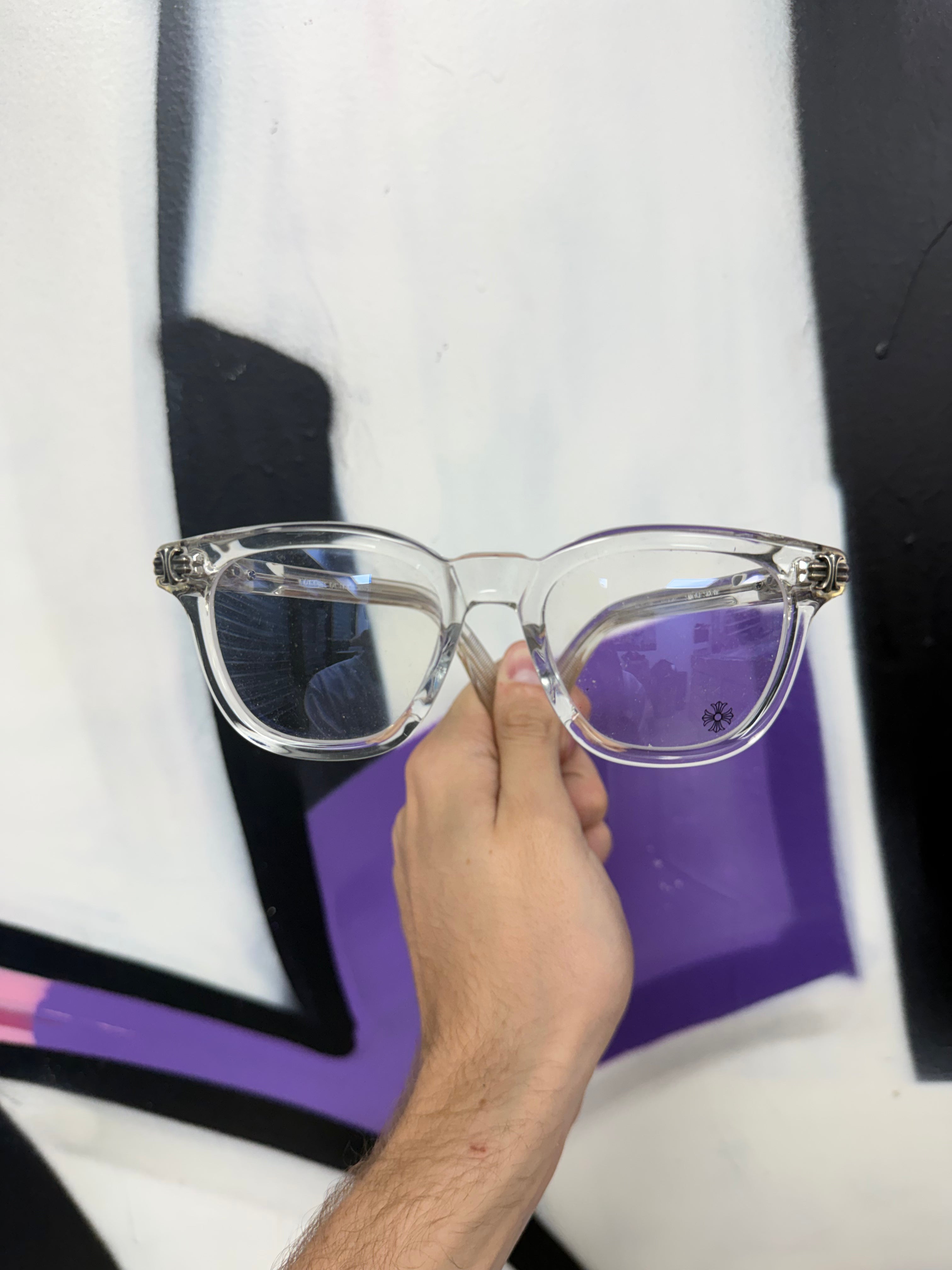 Chrome Hearts Clear Smoke Show Glasses