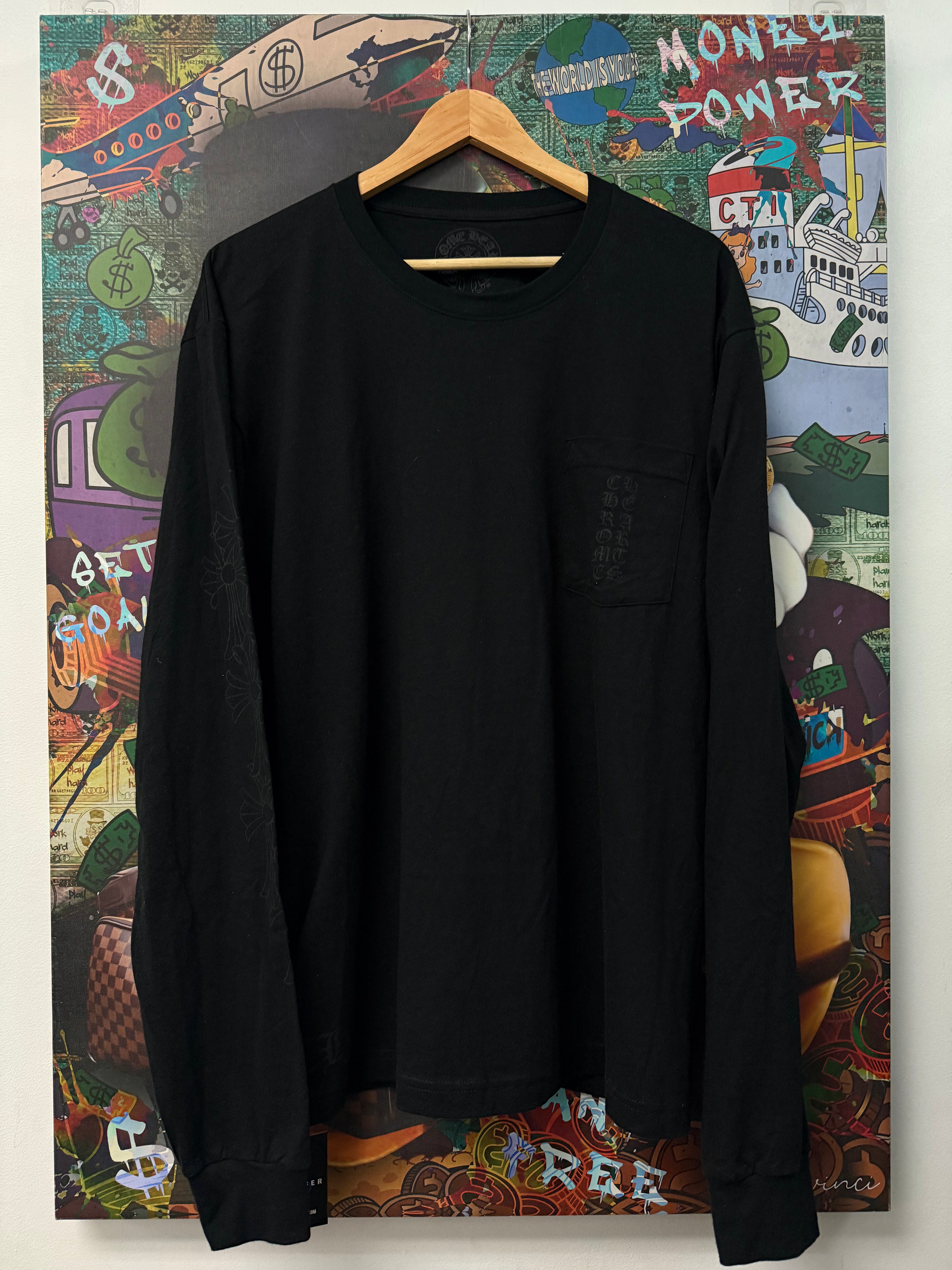 Chrome Hearts Miami Black Crosses Long Sleeve