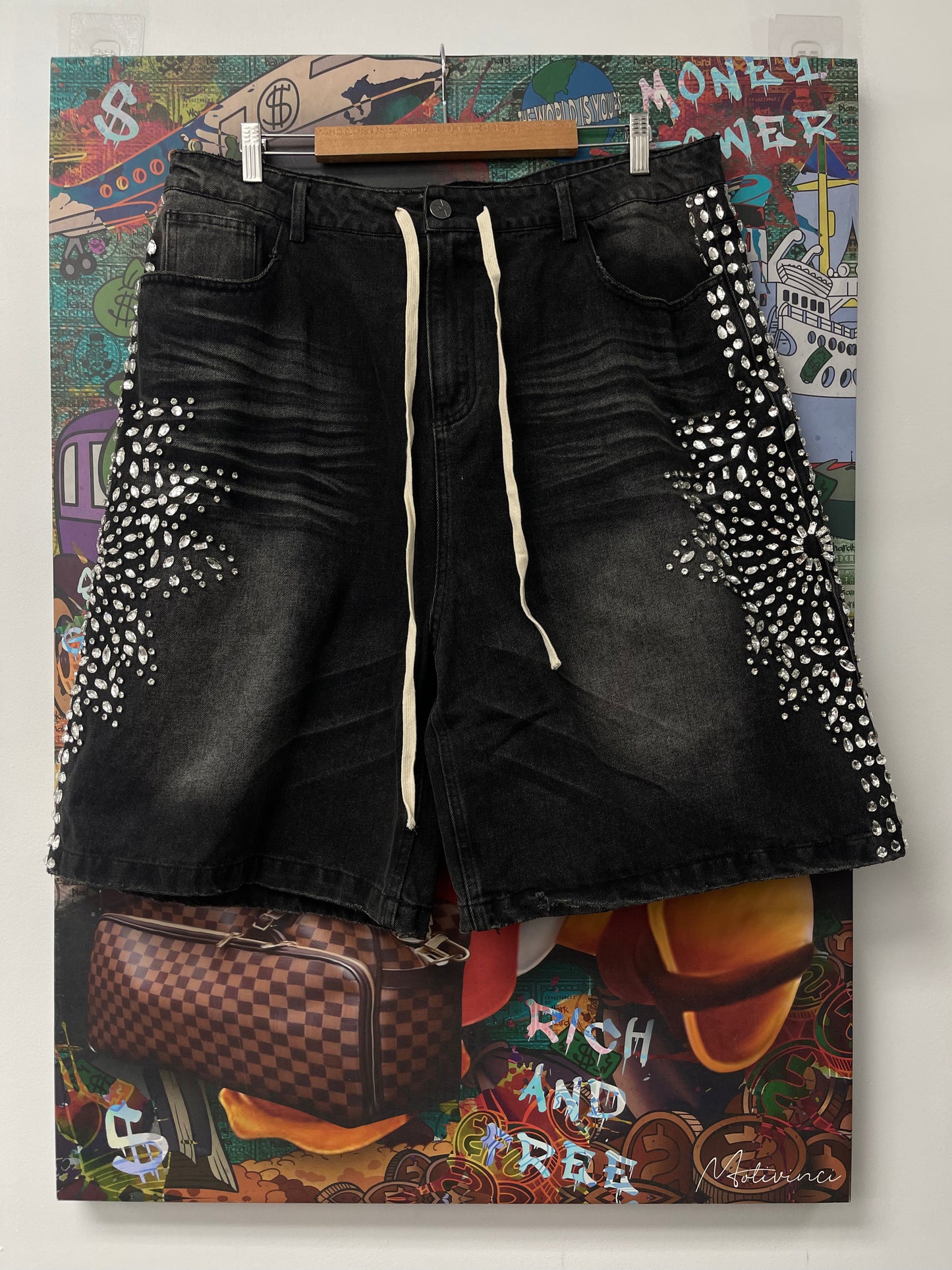 Vale Crystal Jorts  New With Tags