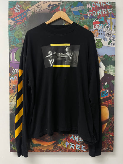 Off White Black Yellow LS  Used