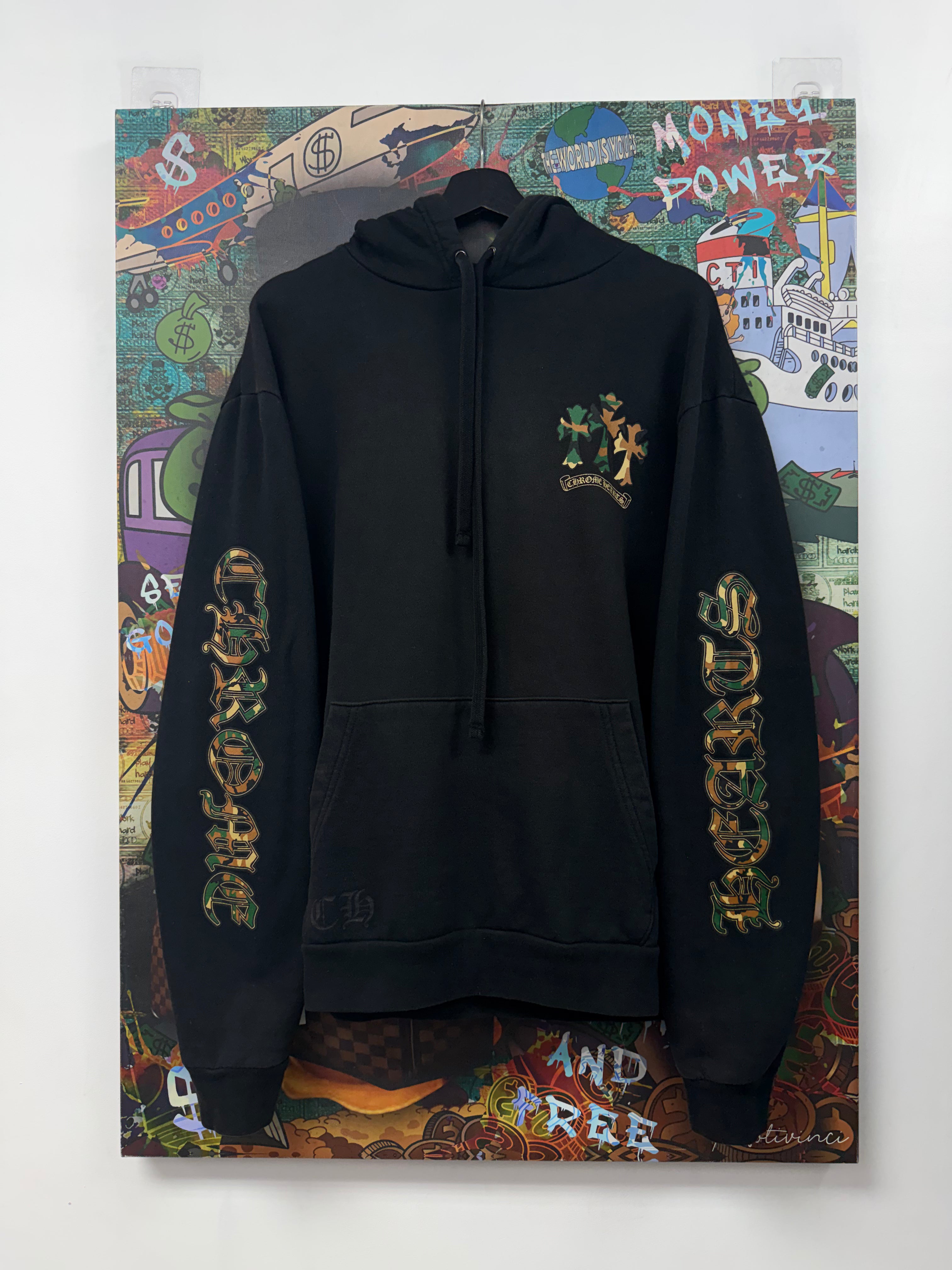 Chrome  Hearts Black Camo Horseshoe Hoodie