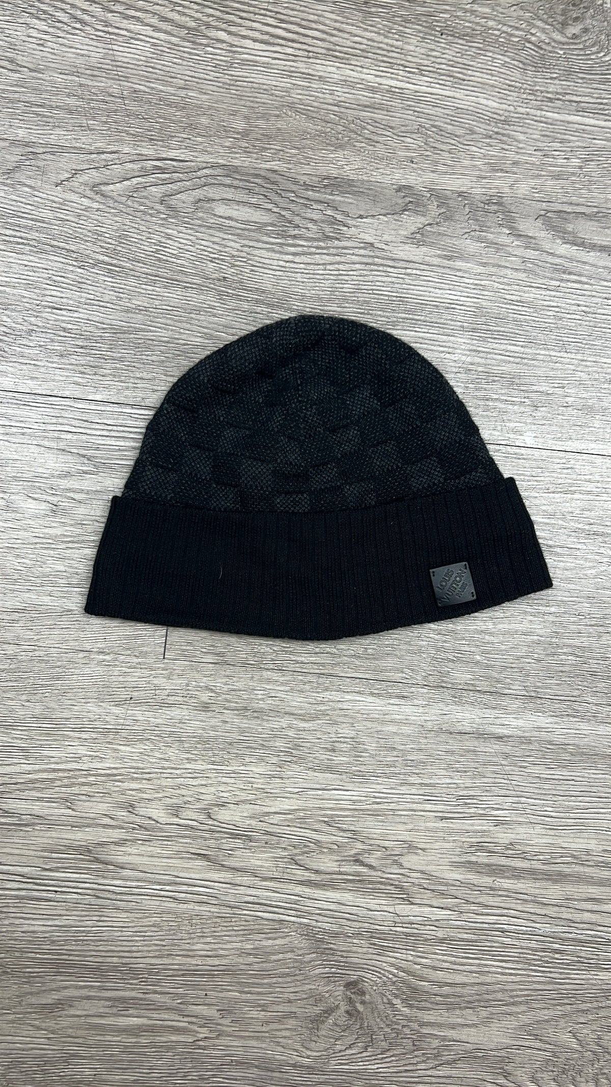Louis Vuitton Black Damier Beanie