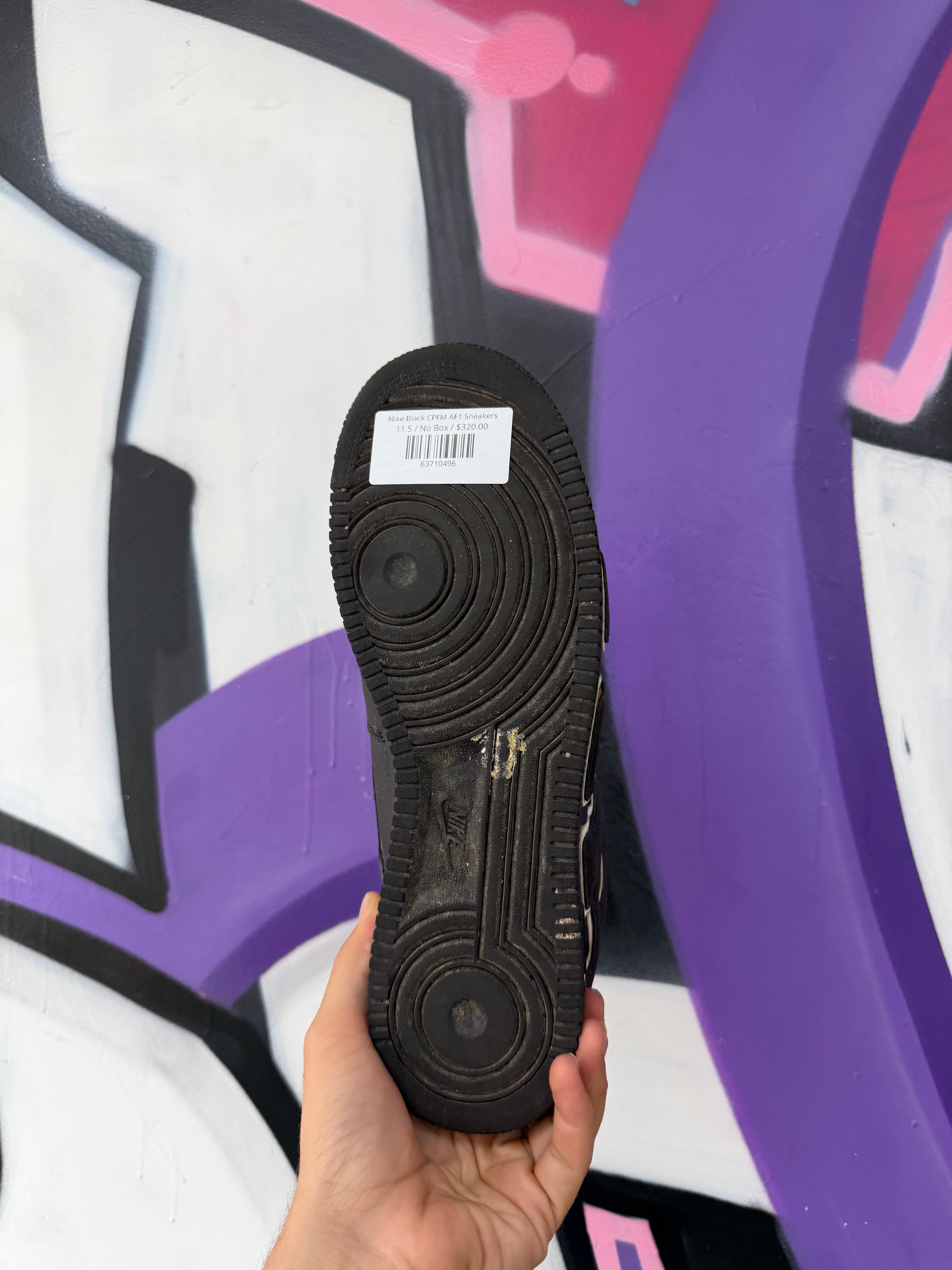 Nike Black CPFM AF1 Sneakers