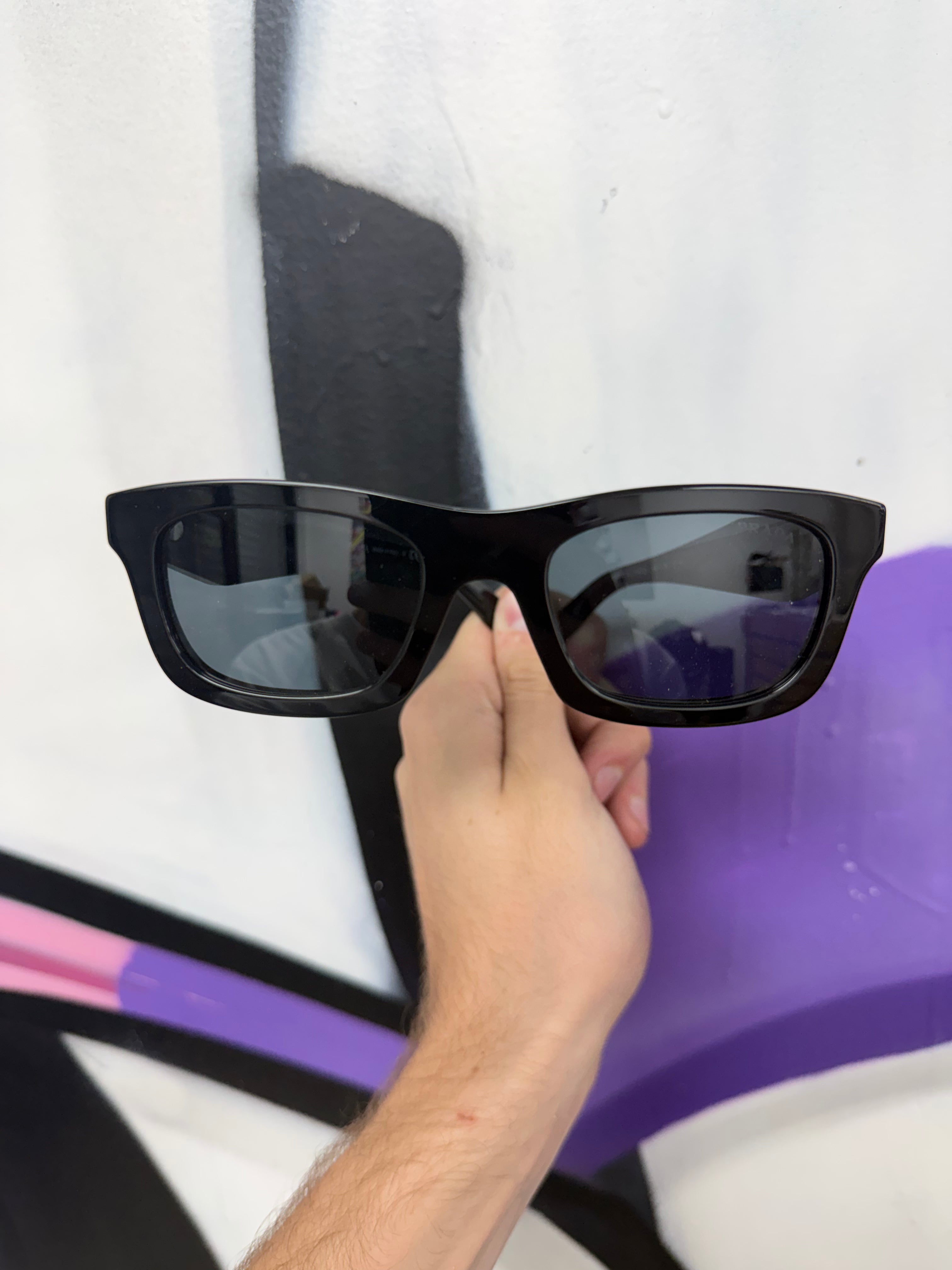 Prada Black Triangle Sunglasses