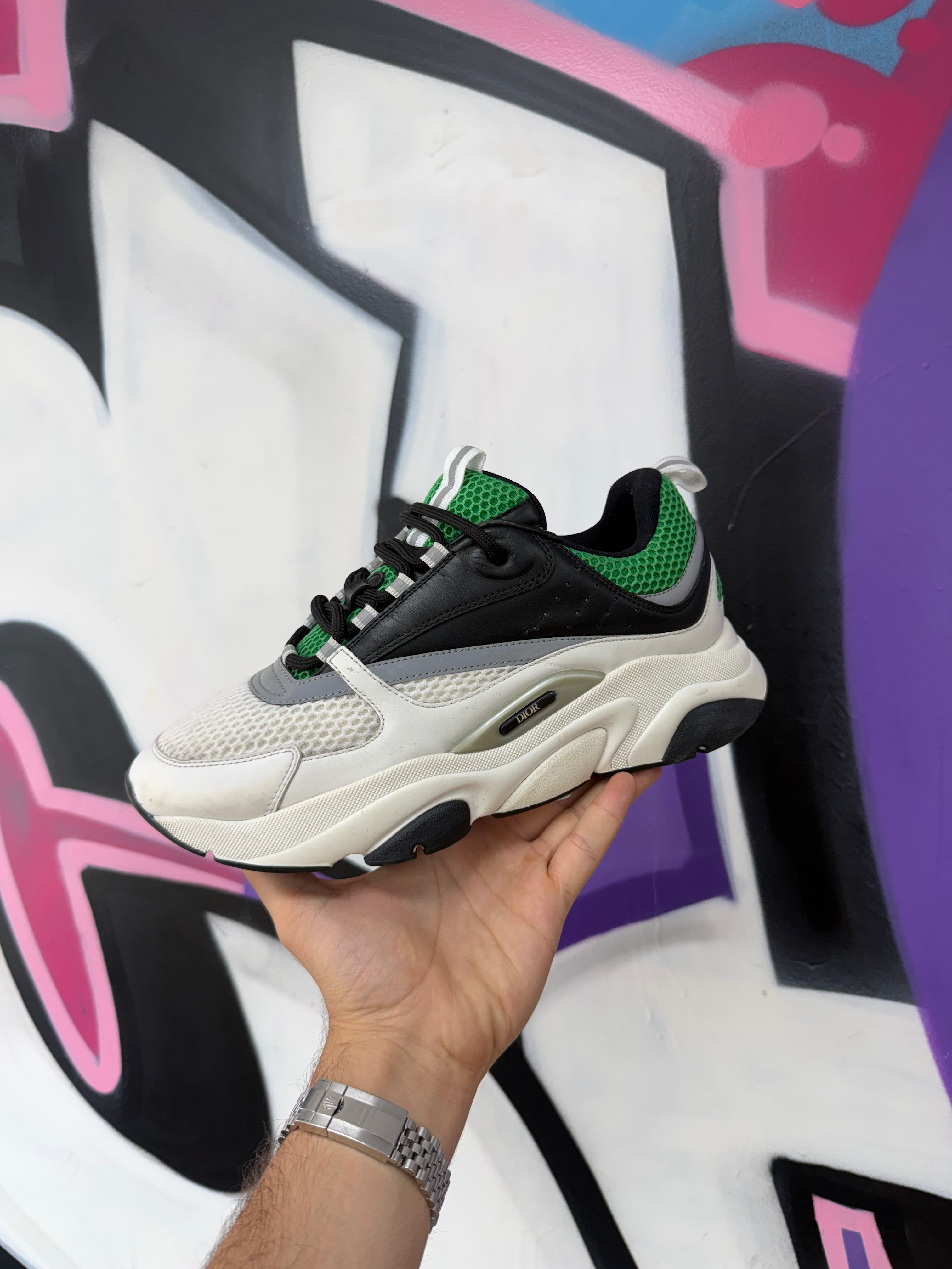 Dior Black Green White B22 Sneakers