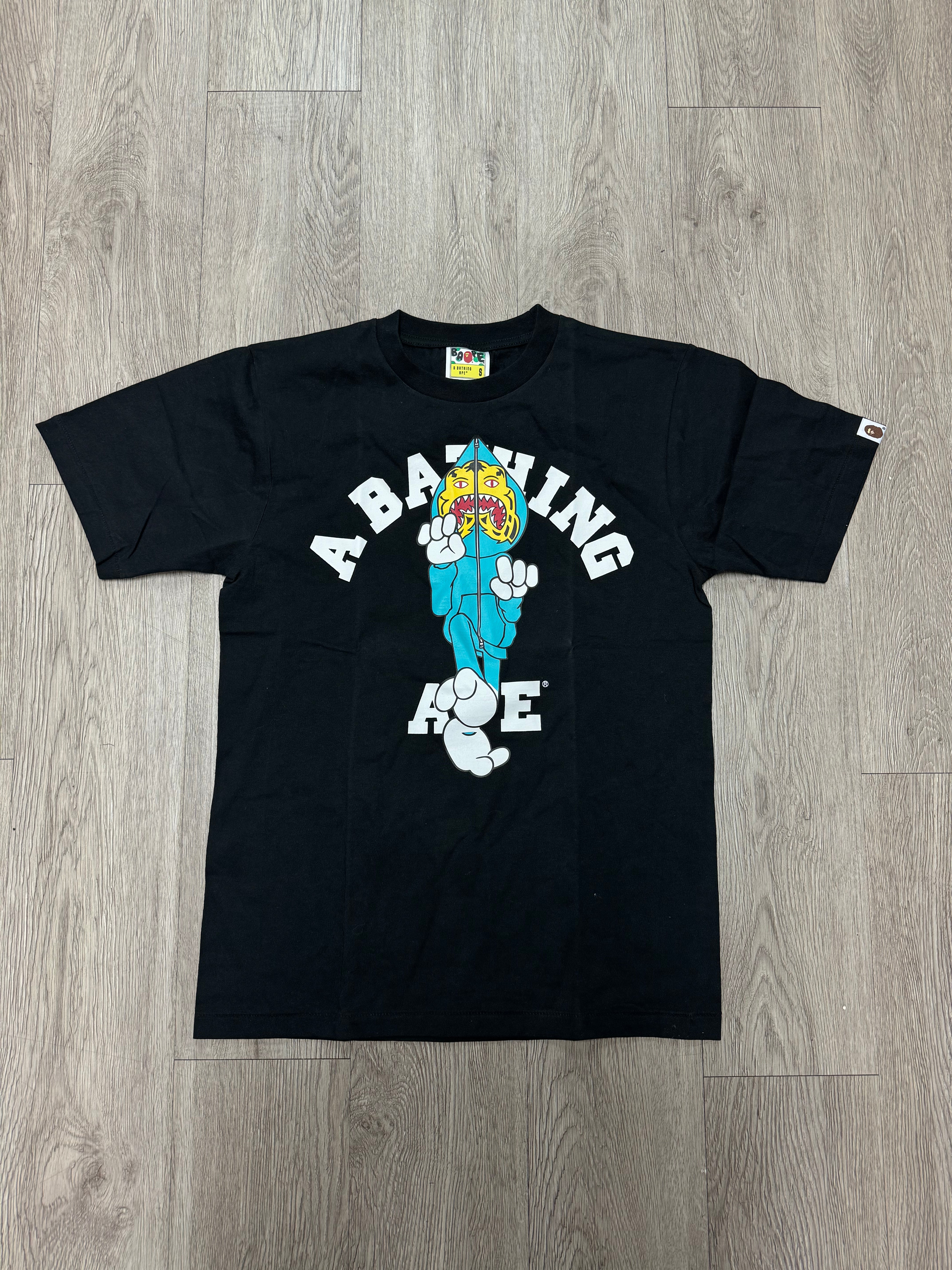 Bape Black Tiger Zip Up Tee
