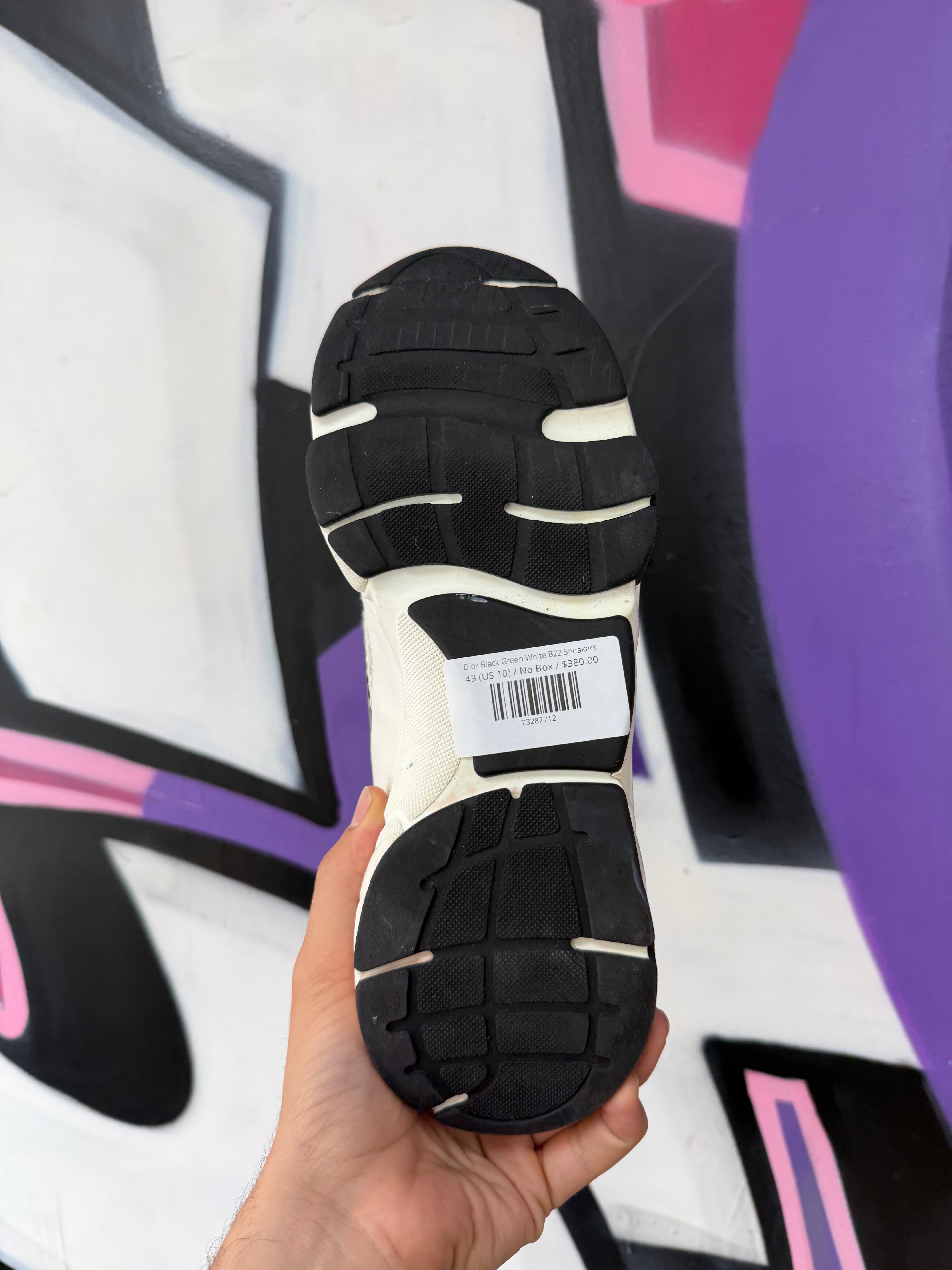 Dior Black Green White B22 Sneakers