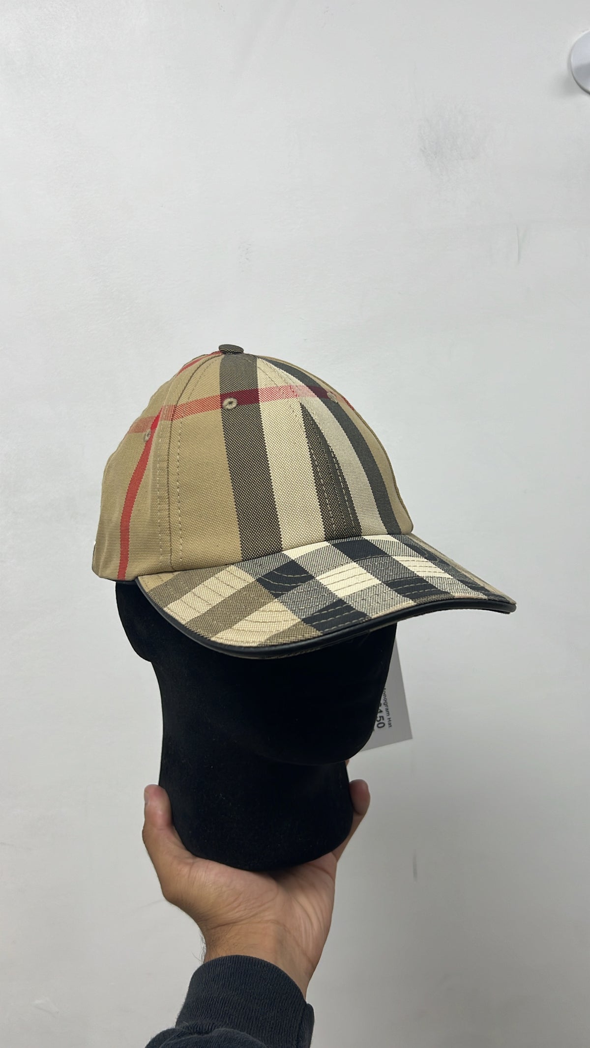 Burberry Plaid Monogram Hat