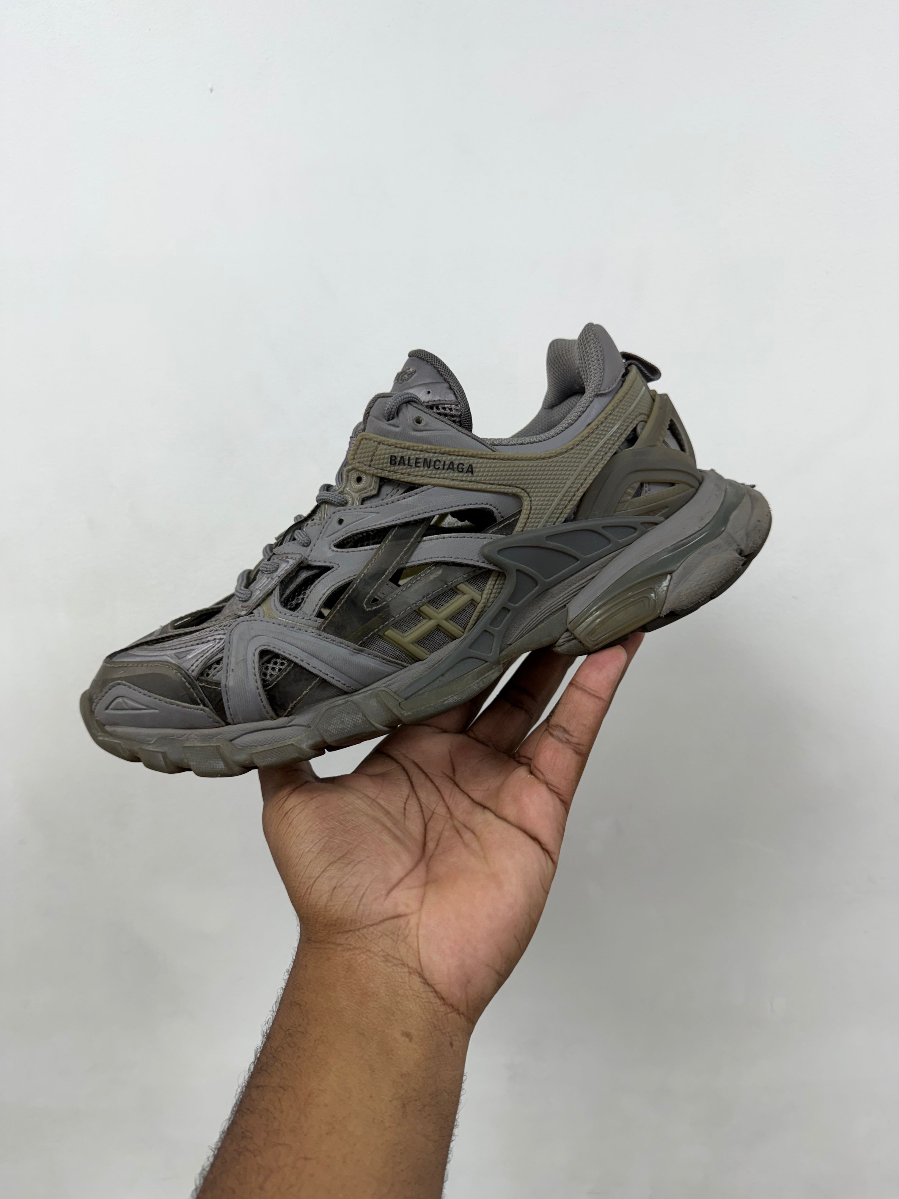 Balenciaga Grey Track 2 Sneakers
