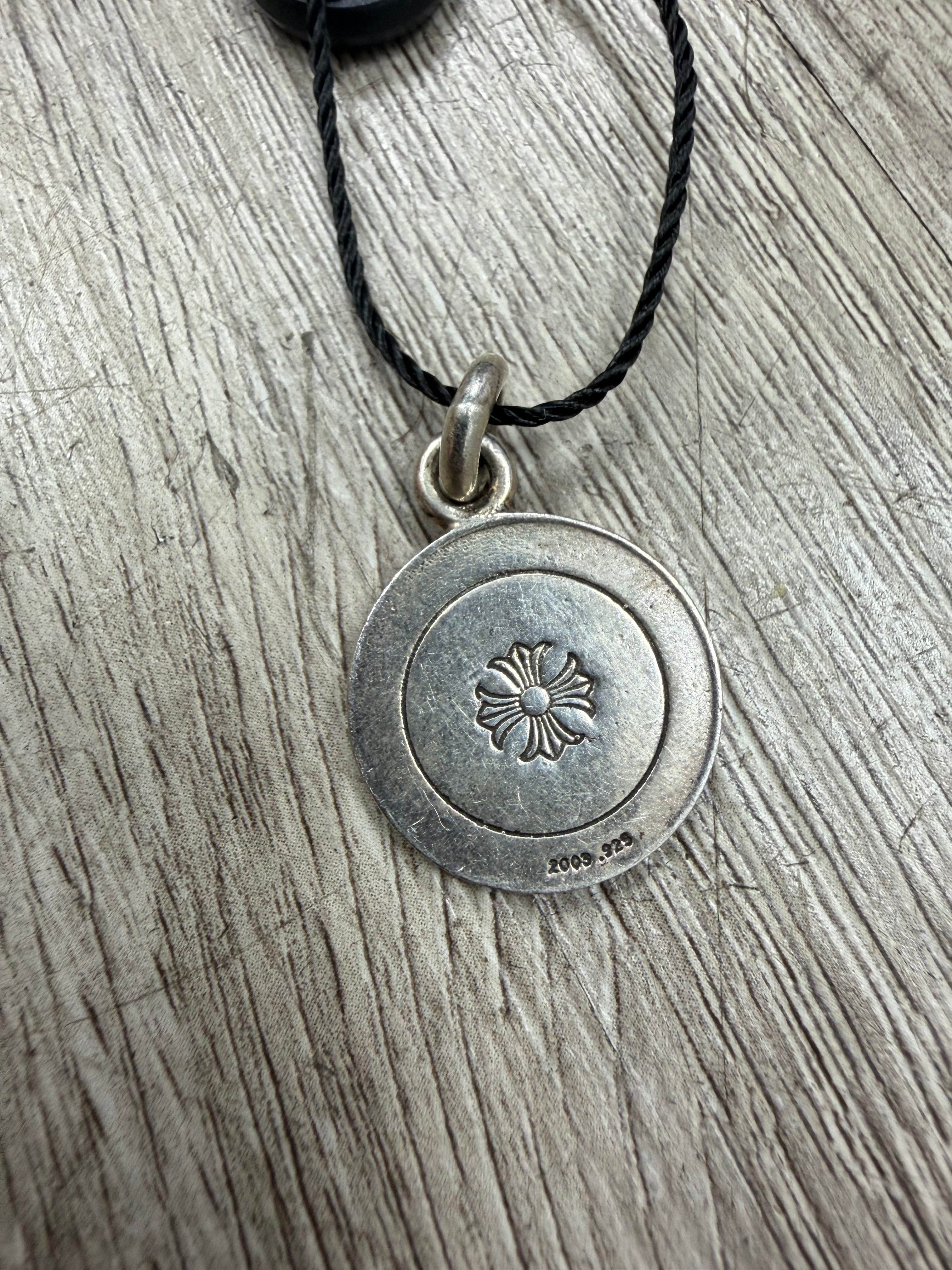Chrome Hearts .925 Silver Angel Medal Charm Pendant Accessories