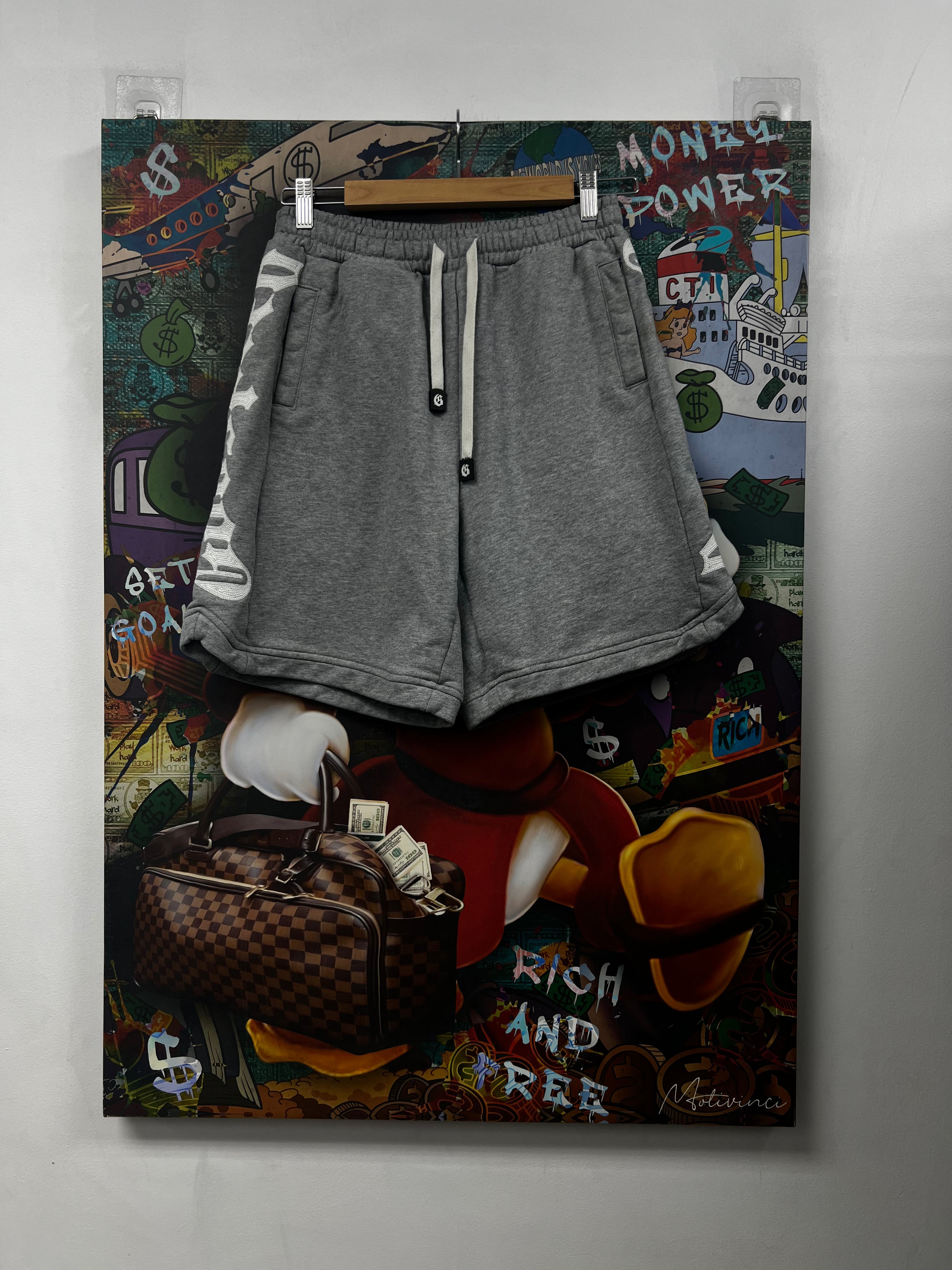Godspeed Grey White Courtside Shorts