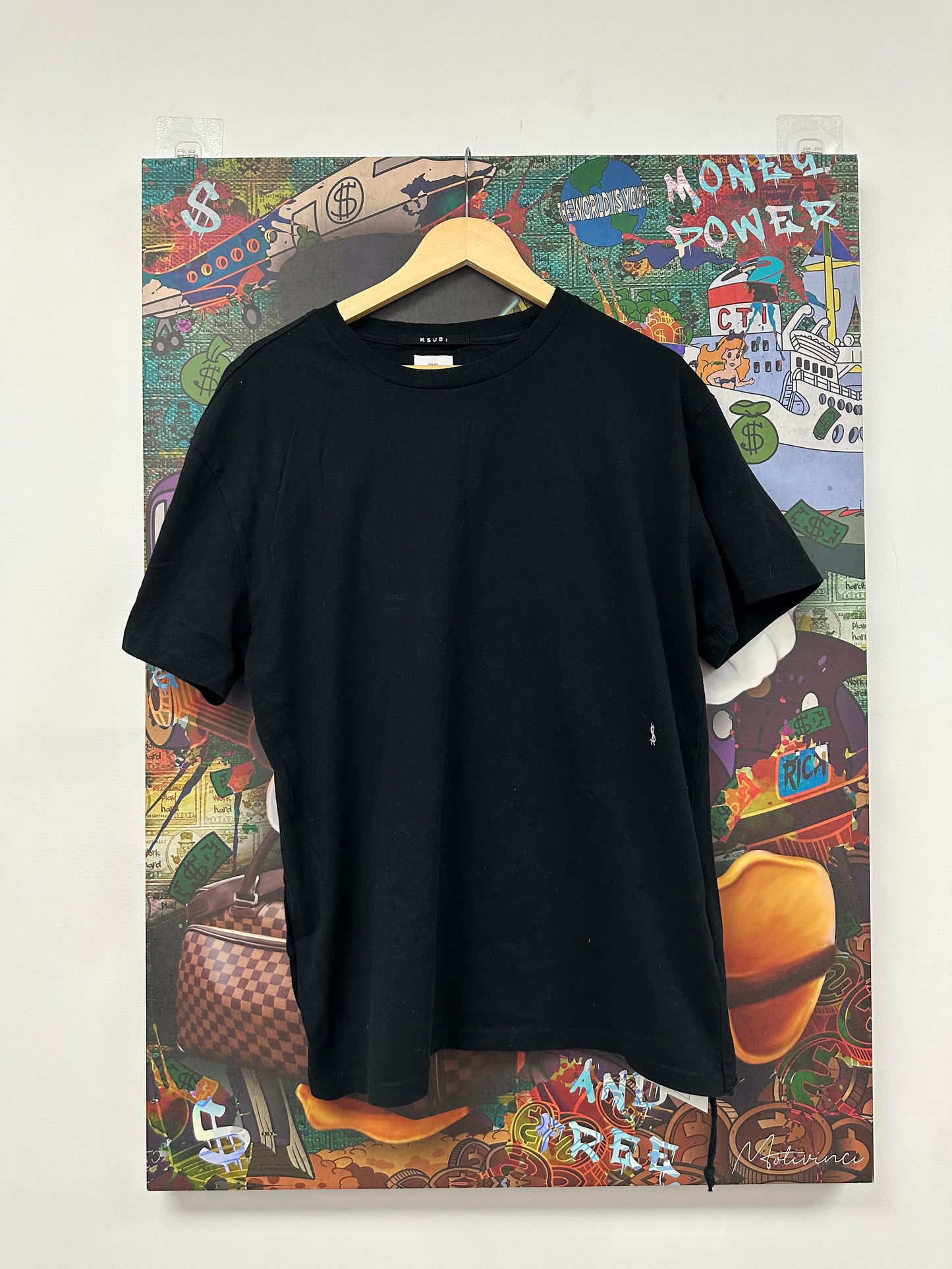 Ksubi Tee Black White  Used Medium N/A