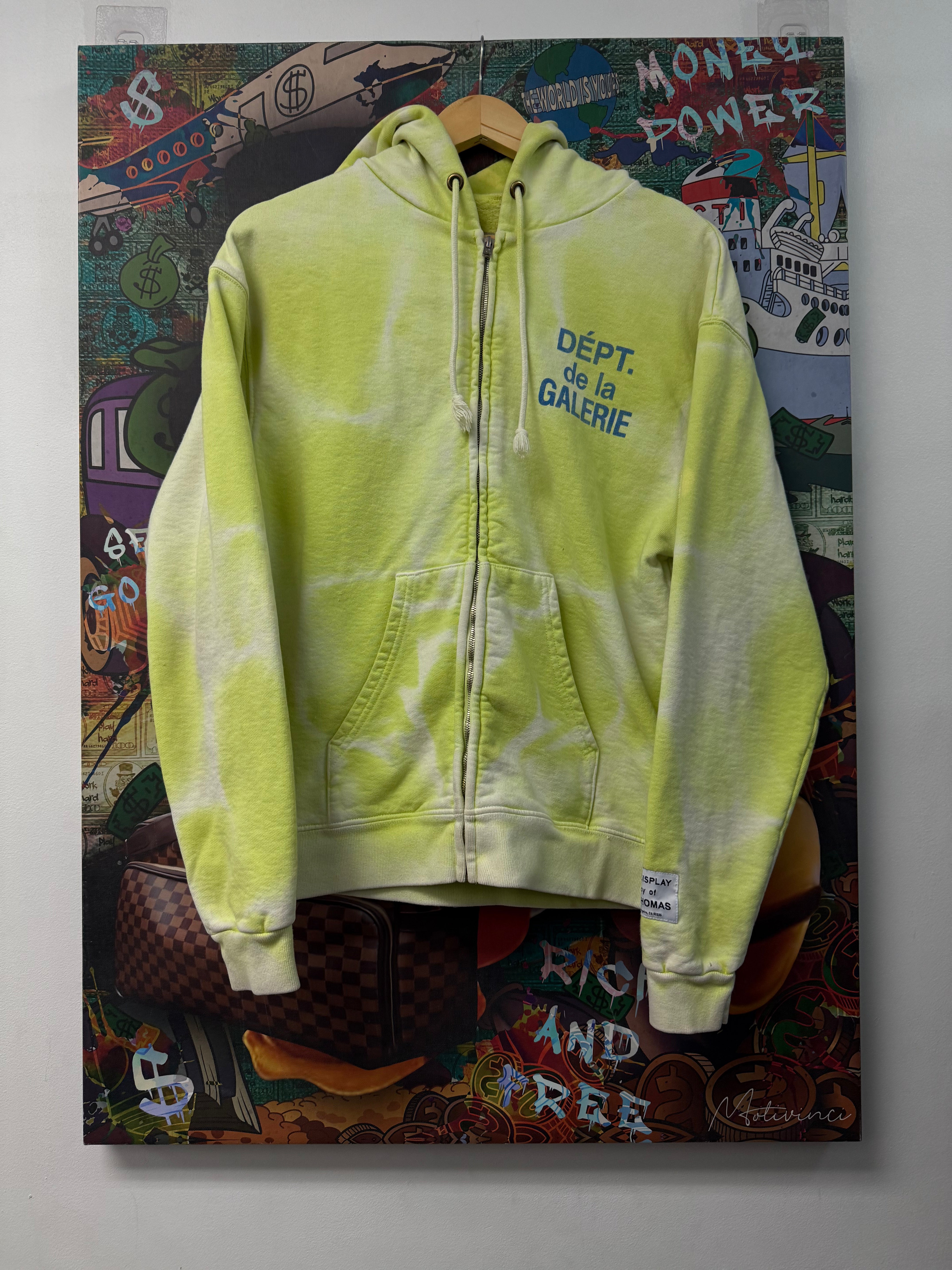 Gallery Dept Lime Blue Sunfaded Zip Up