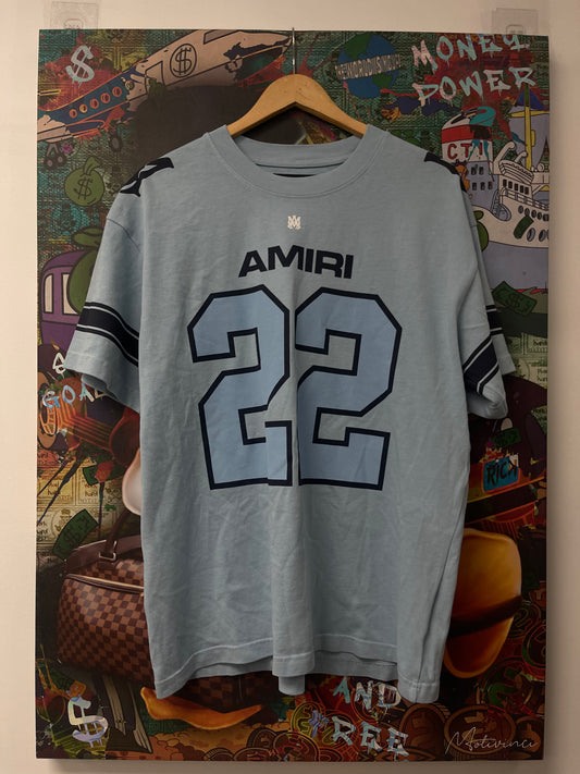 Amiri 22 Skater Tee Blue New In Plastic