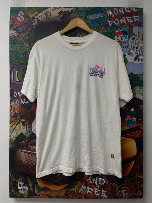 Amiri Miami Tee White  Used